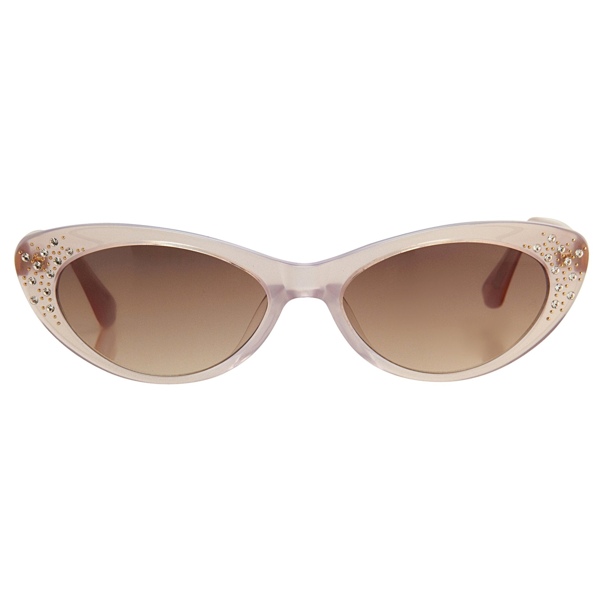 Agent Provocateur Ladies Sunglasses Cat Eye Beige and Brown AP21C12SUN-GR8 Sunglasses