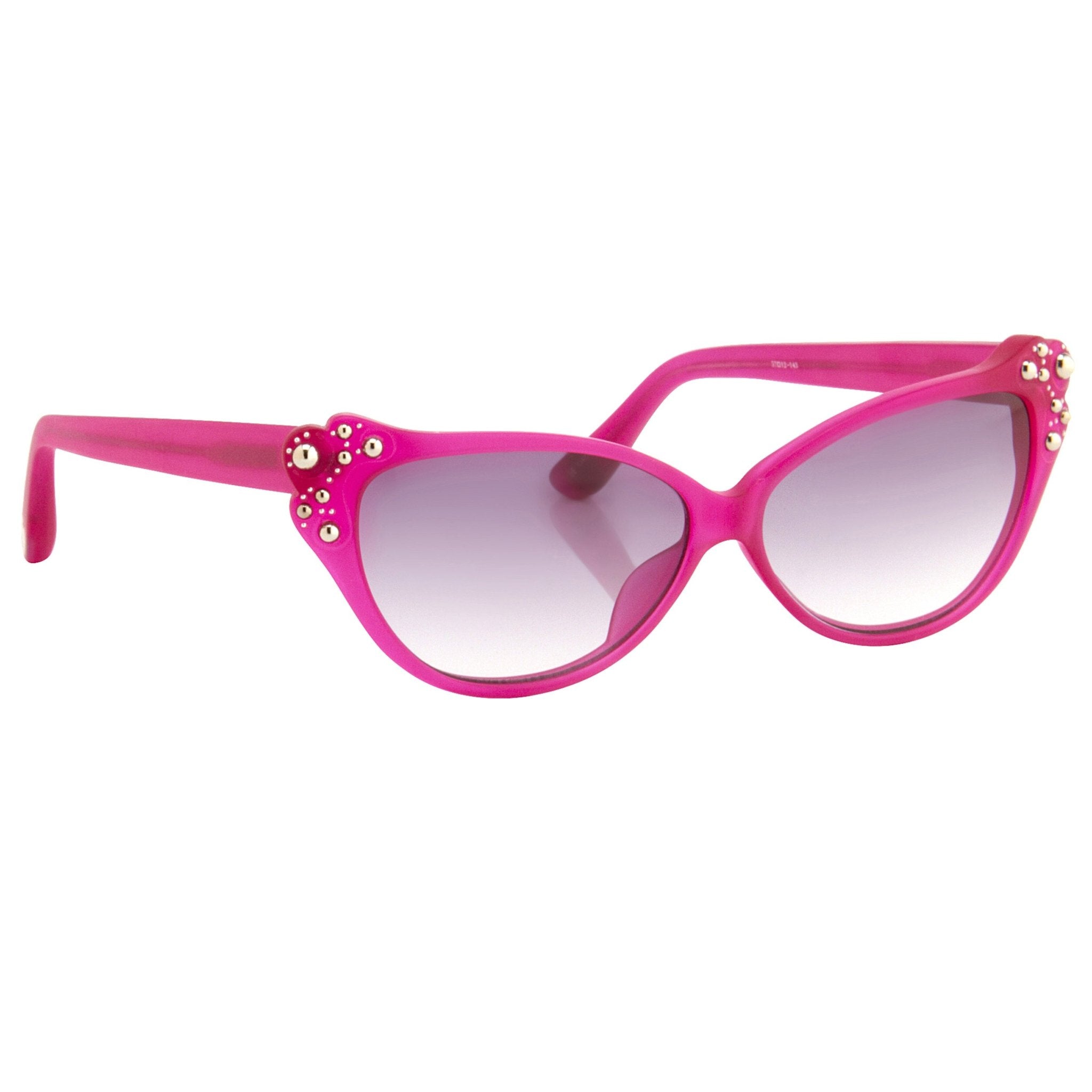 Agent Provocateur Sunglasses Cat Eye Pink with Steel and Grey-GR8 Sunglasses