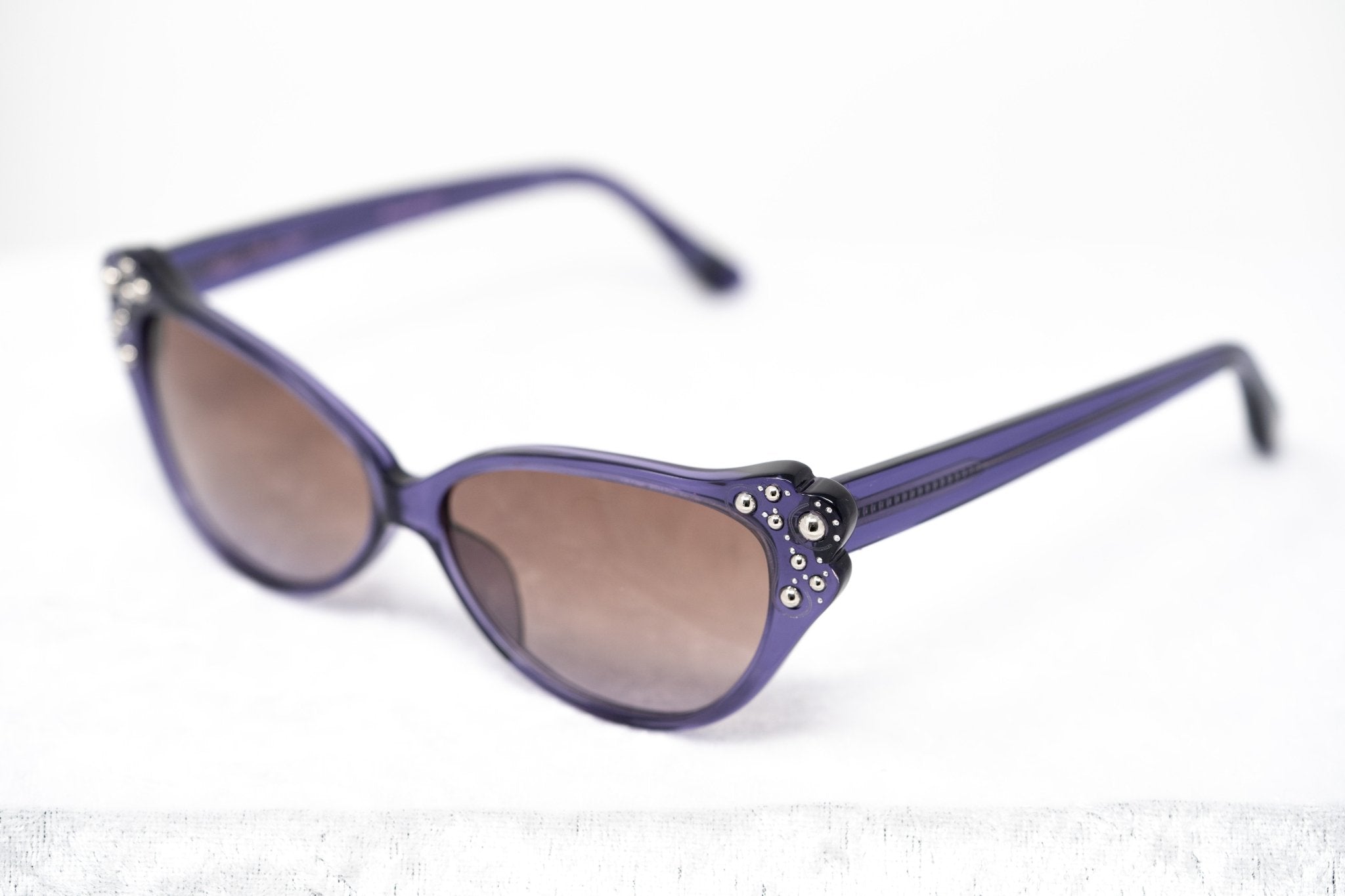 Agent Provocateur Sunglasses Cat Eye Purple and Brown Lenses - AP55C11OPT - Watches & Crystals