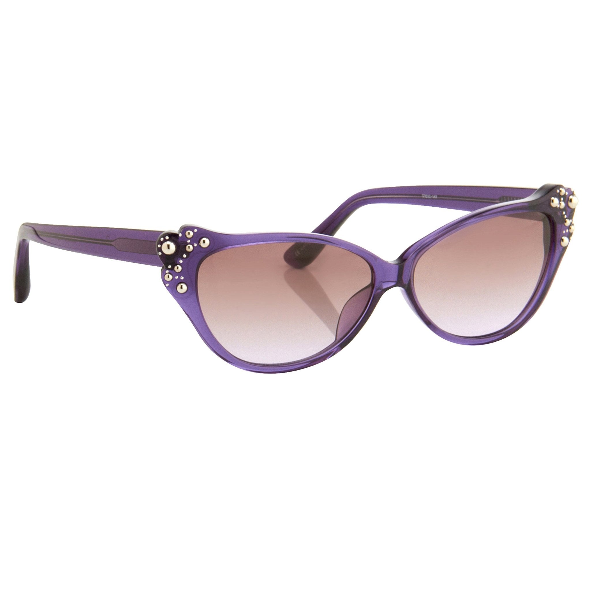 Agent Provocateur Sunglasses Cat Eye Purple and Brown-GR8 Sunglasses