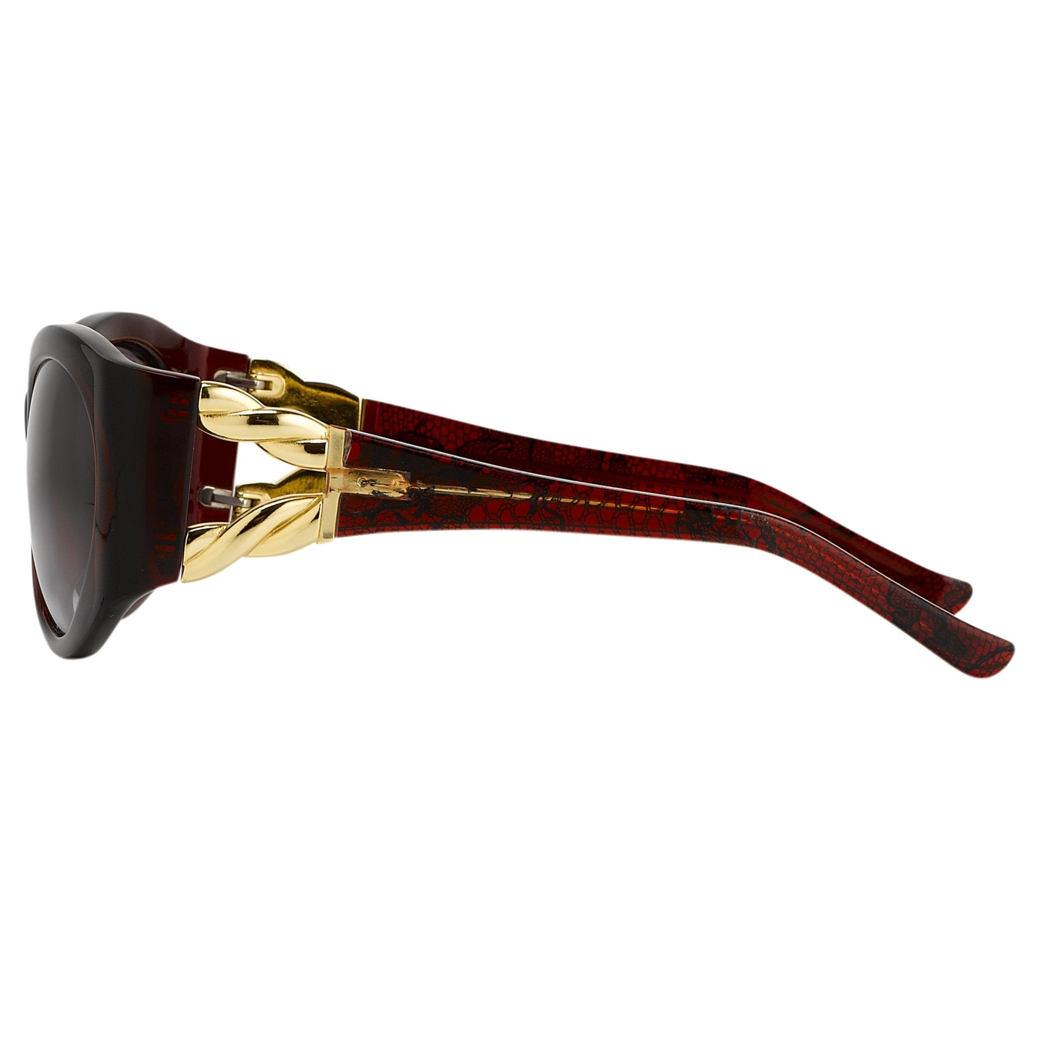 Agent Provocateur Ladies Sunglasses Oversized Burgundy and Grey AP17C3SUN-GR8 Sunglasses
