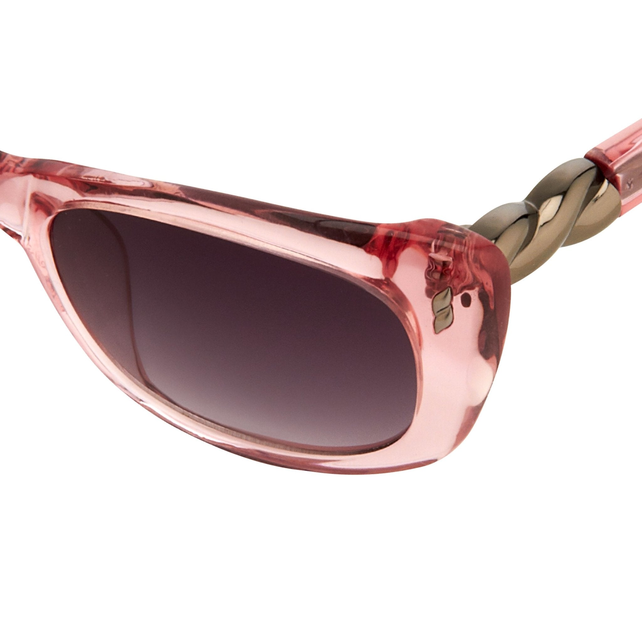 Agent Provocateur Ladies Sunglasses Rectangle Pink and Grey AP25C3SUN-GR8 Sunglasses
