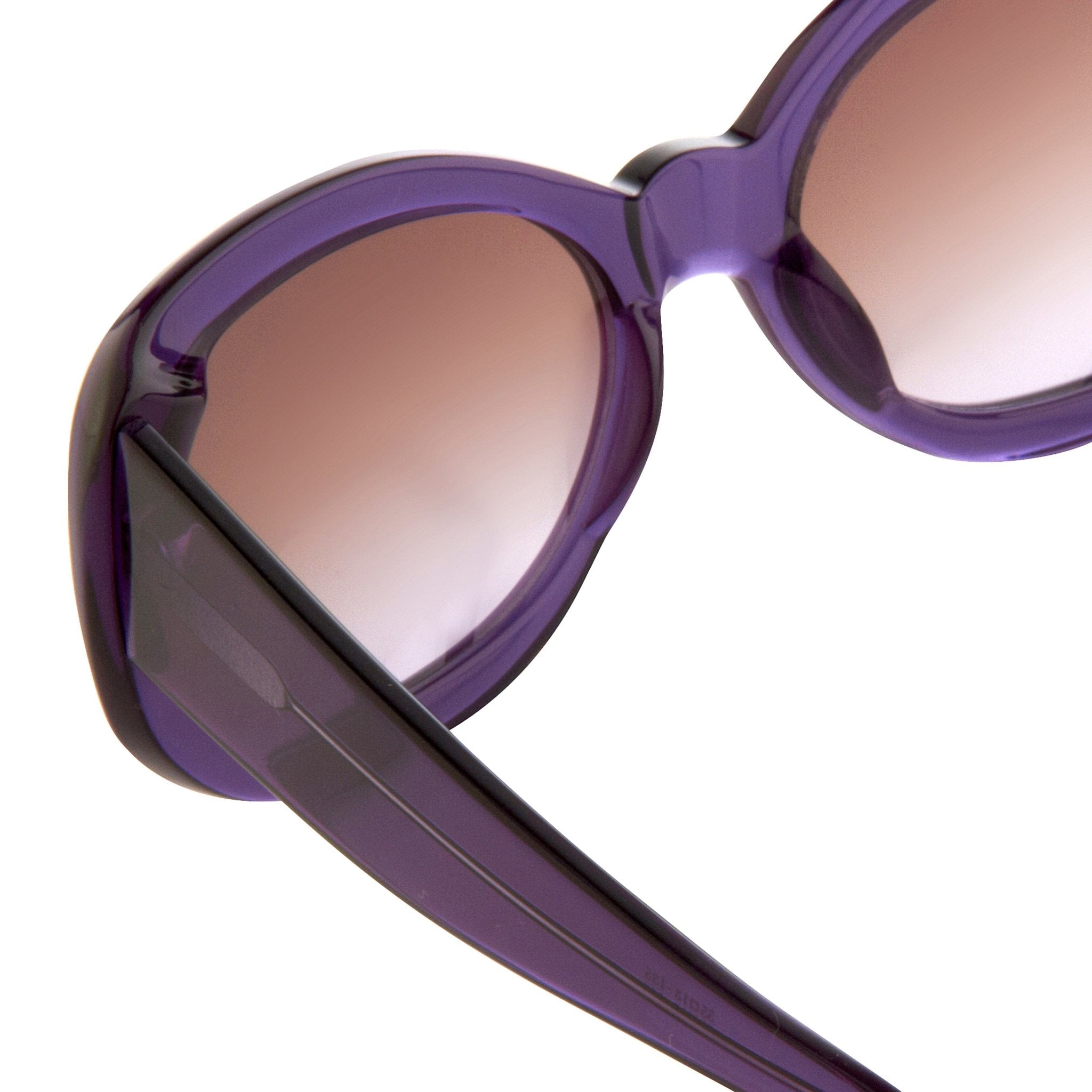 Agent Provocateur Sunglasses Round Purple and Brown-GR8 Sunglasses