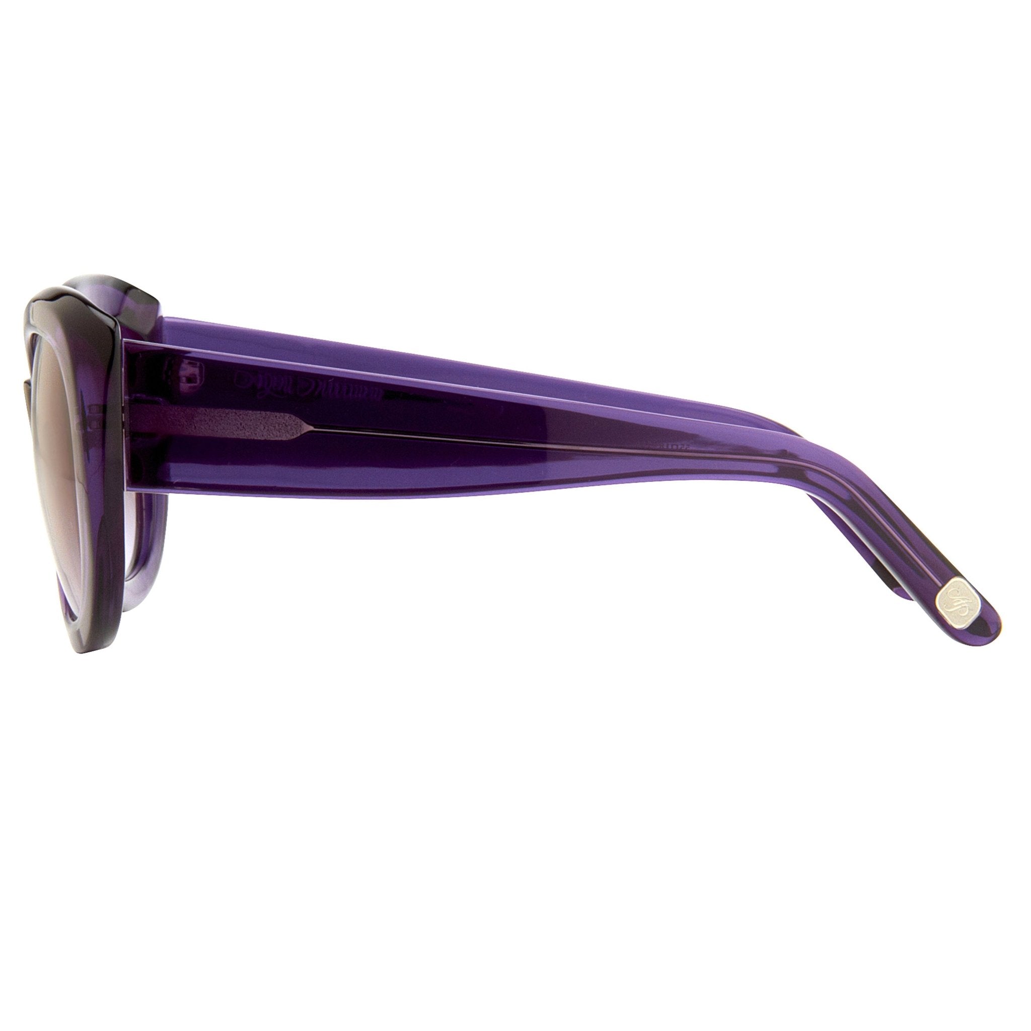Agent Provocateur Sunglasses Round Purple and Brown-GR8 Sunglasses