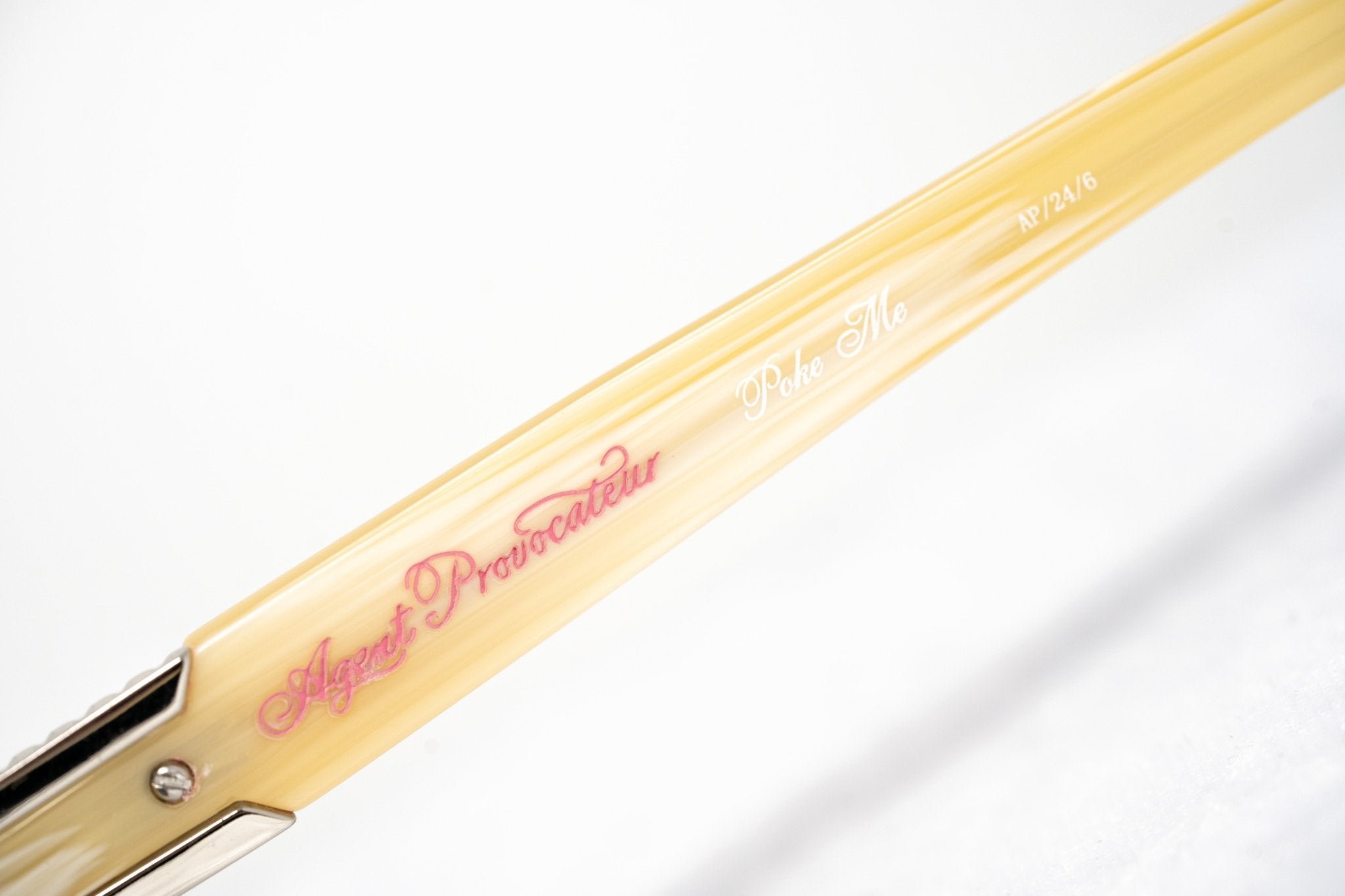 Agent Provocateur Sunglasses Square Striped Yellow and Grey-GR8 Sunglasses