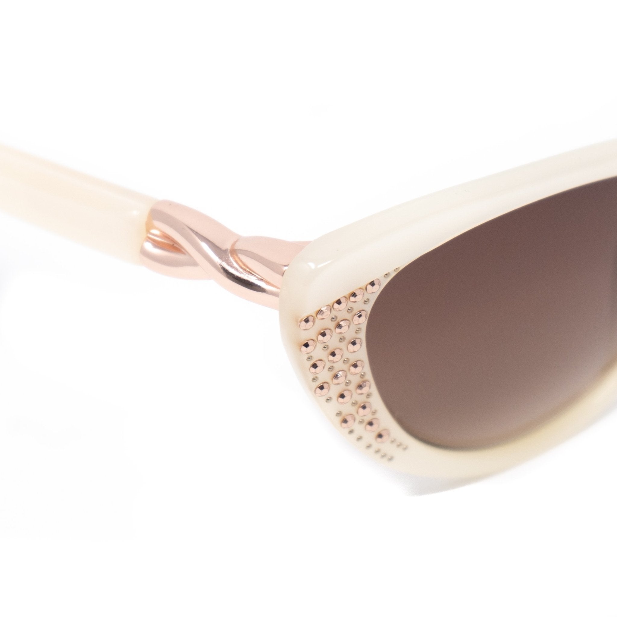 Agent Provocateur Women Sunglasses Cat Eye Beige and Brown Lenses - AP19C8SUN - Watches & Crystals