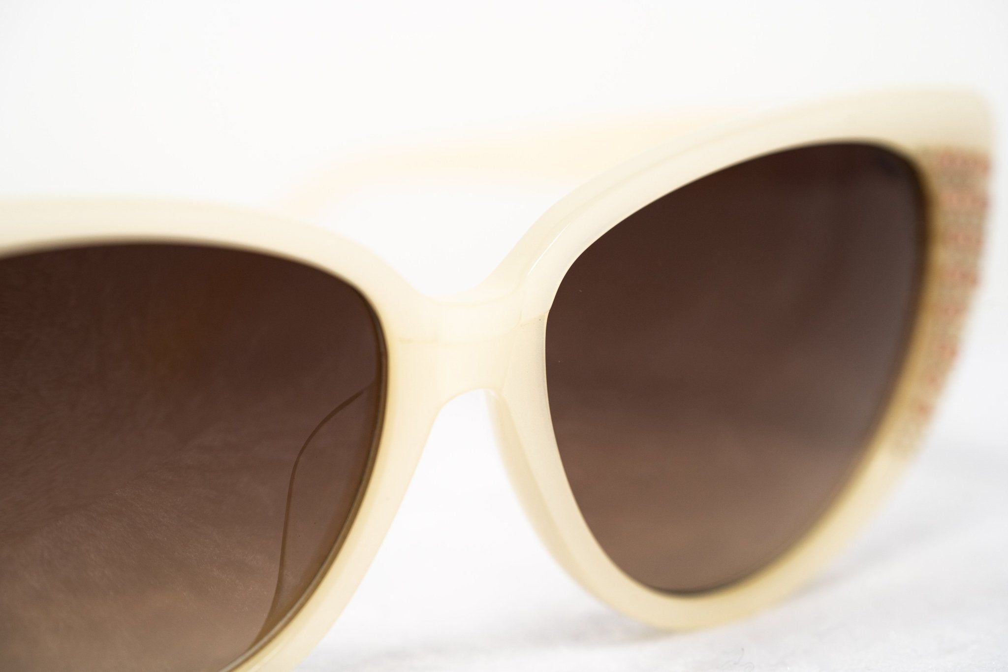 Agent Provocateur Sunglasses Cat Eye Beige and Steel with Brown-GR8 Sunglasses