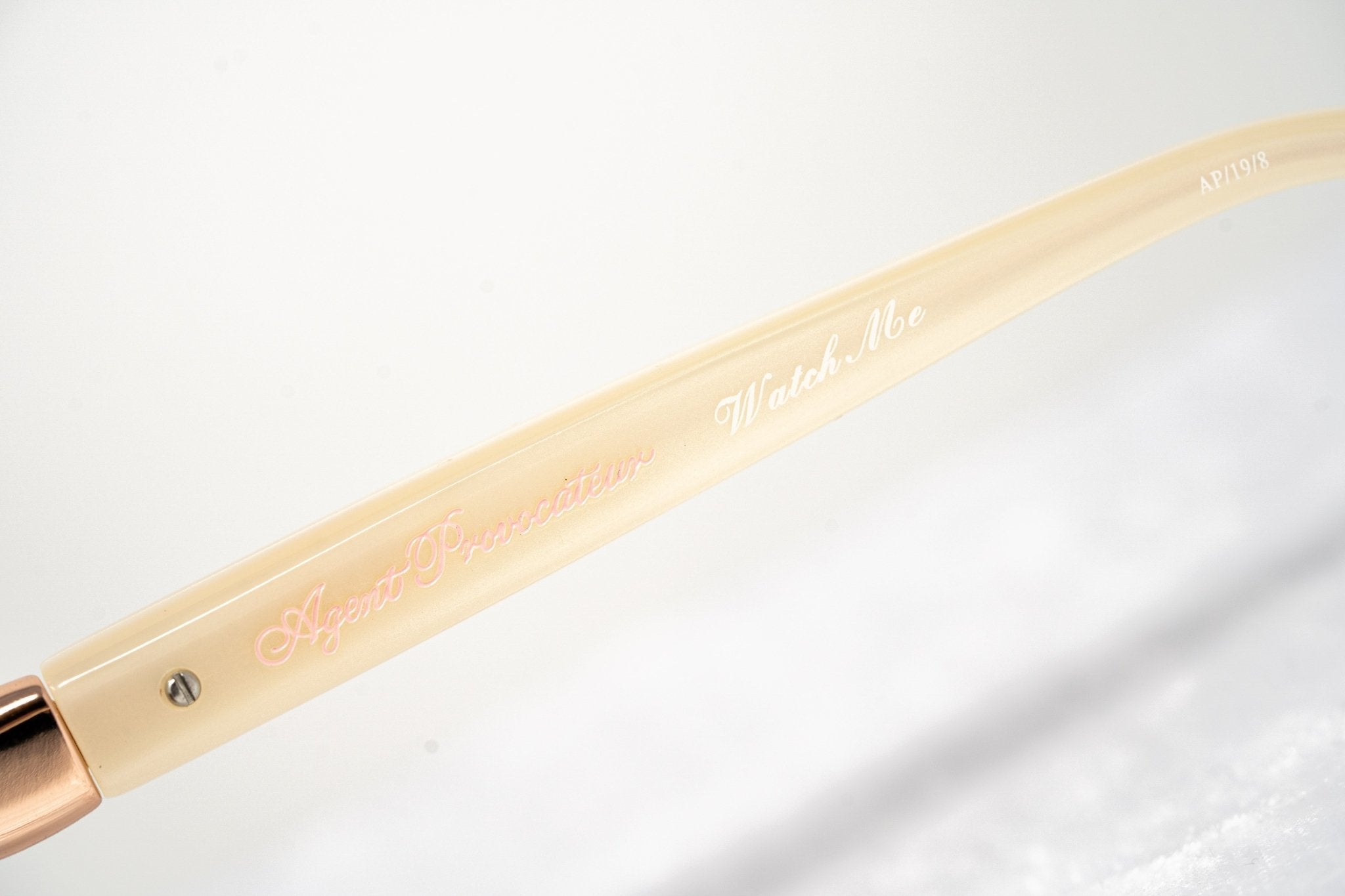 Agent Provocateur Sunglasses Cat Eye Beige and Steel with Brown-GR8 Sunglasses