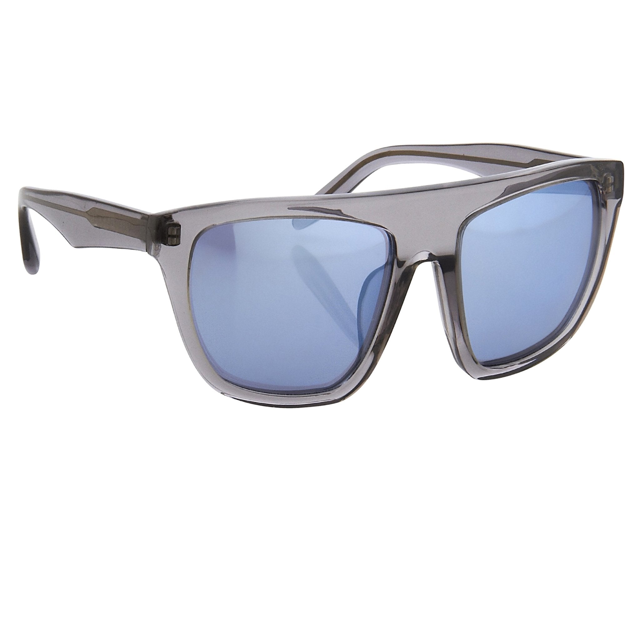 Alexander Wang Sunglasses Slanted Dark Grey and Blue-GR8 Sunglasses