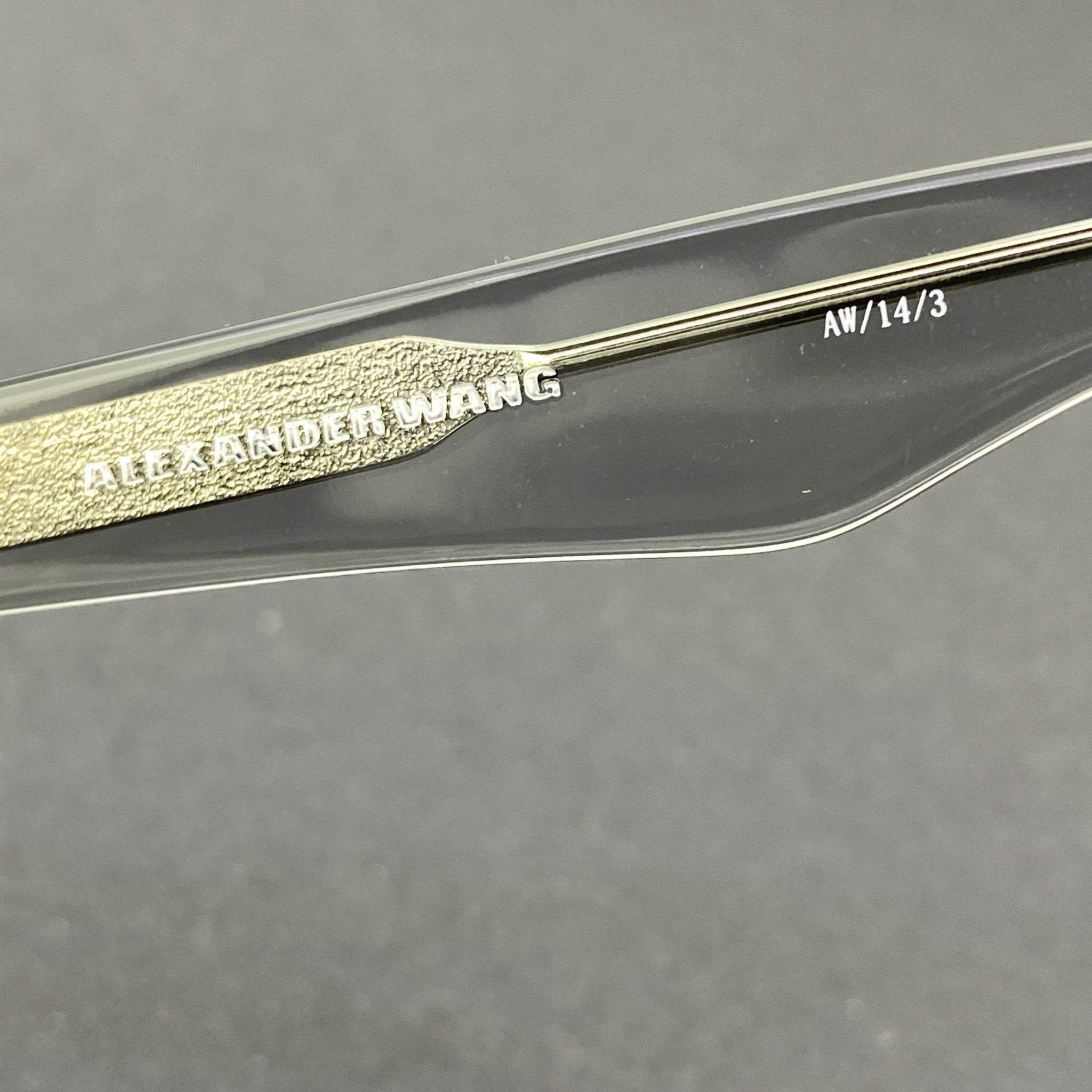 Alexander Wang Sunglasses Slanted Dark Grey and Blue-GR8 Sunglasses