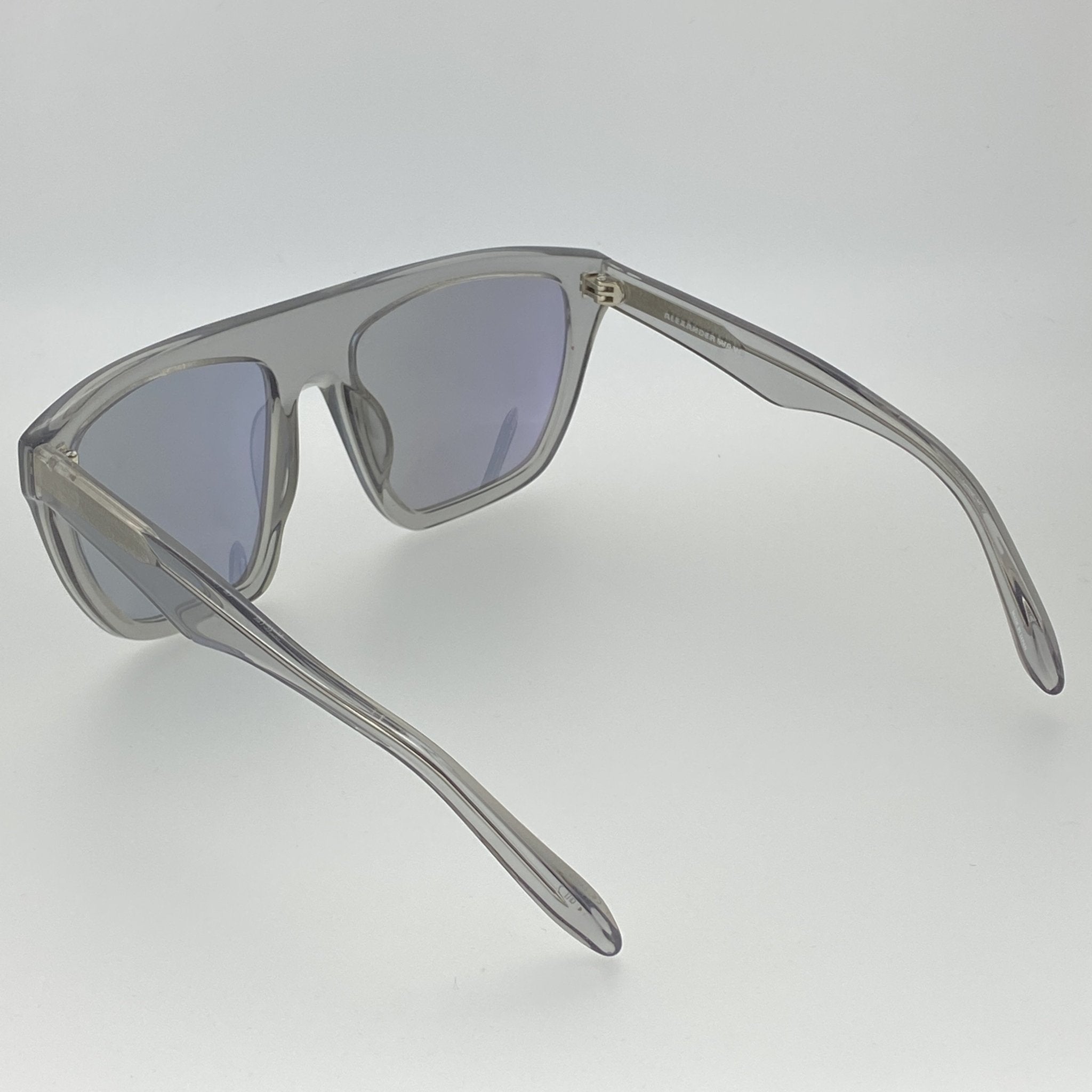 Alexander Wang Sunglasses Slanted Dark Grey and Blue-GR8 Sunglasses