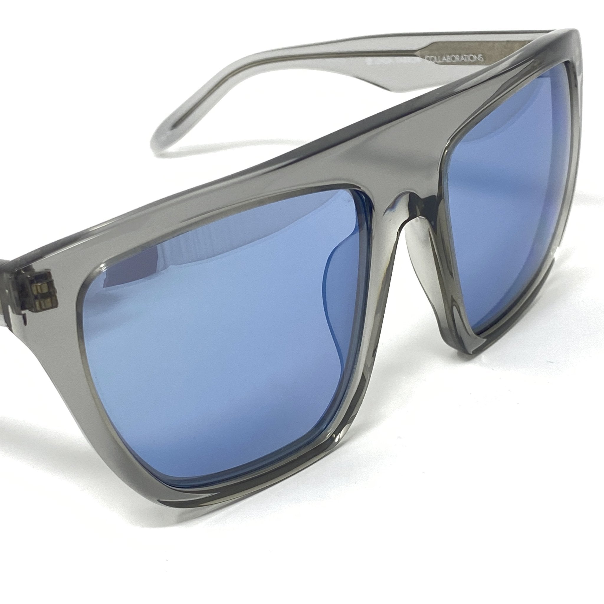 Alexander Wang Sunglasses Slanted Dark Grey and Blue-GR8 Sunglasses
