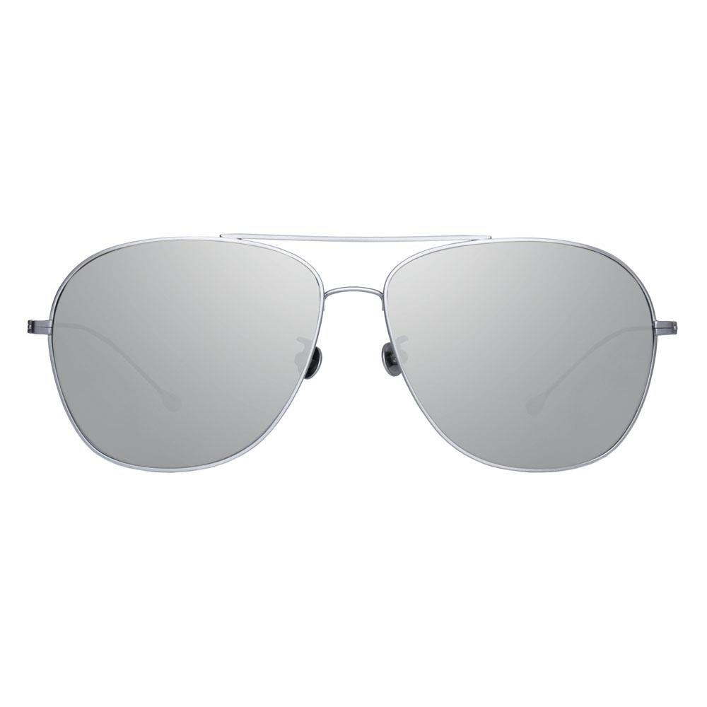 Ann Demeulemeester Men's Sunglasses Silver AD48C2SUN-GR8 Sunglasses