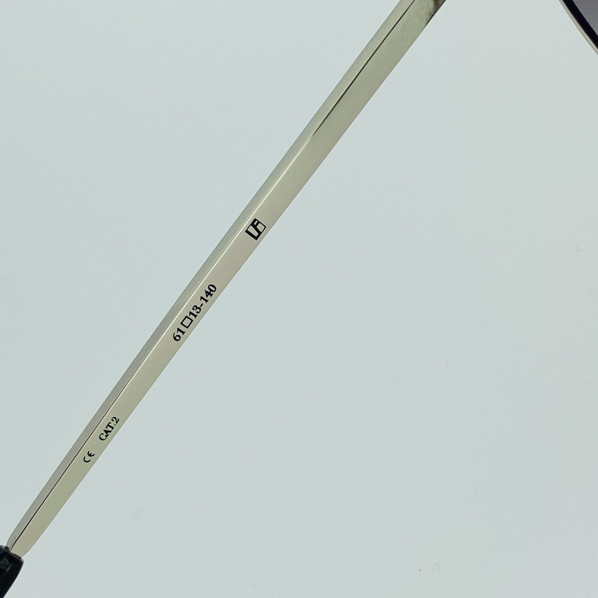 Ann Demeulemeester Men's Sunglasses White Gold and Grey AD14C1SUN-GR8 Sunglasses