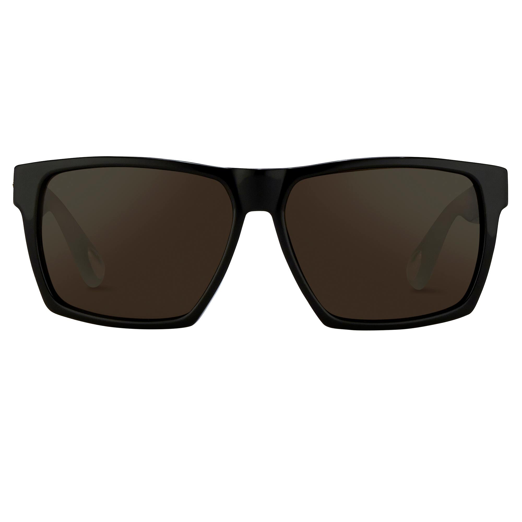 Ann Demeulemeester Men's Sunglasses Angular Black and Grey AD37C1SUN-GR8 Sunglasses