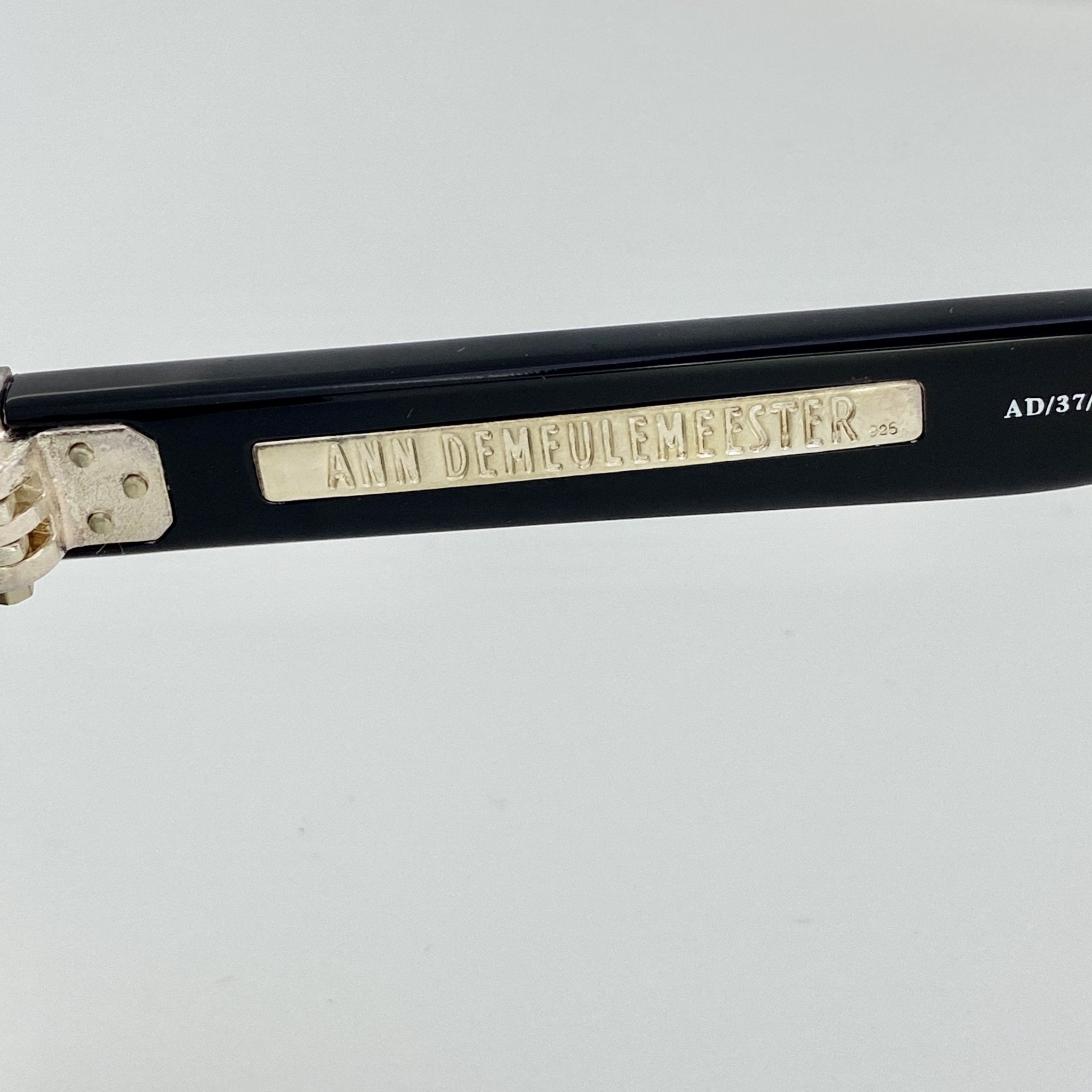 Ann Demeulemeester Men's Sunglasses Angular Black and Grey AD37C1SUN-GR8 Sunglasses