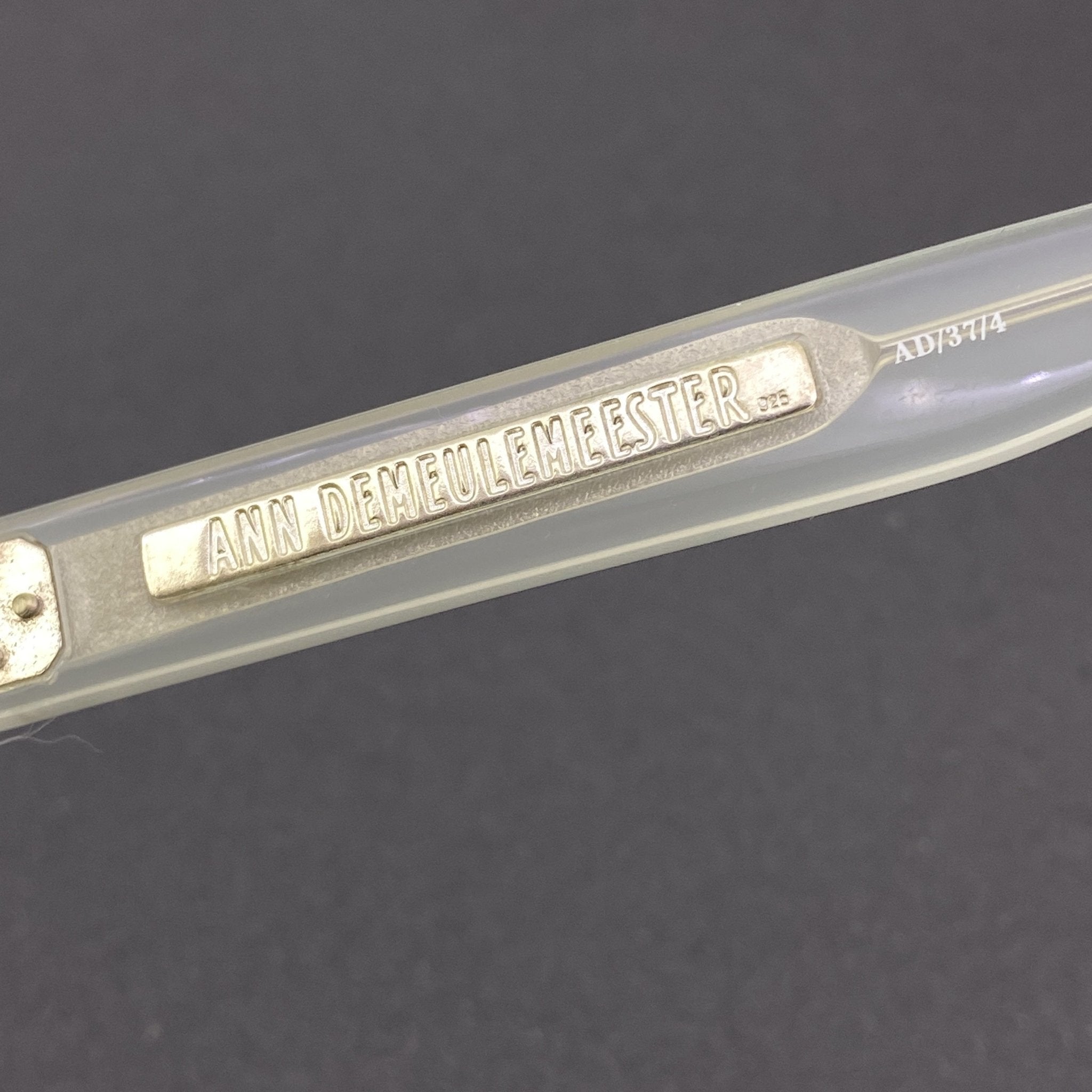 Ann Demeulemeester men's Sunglasses Angular White and Grey AD37C4SUN-GR8 Sunglasses