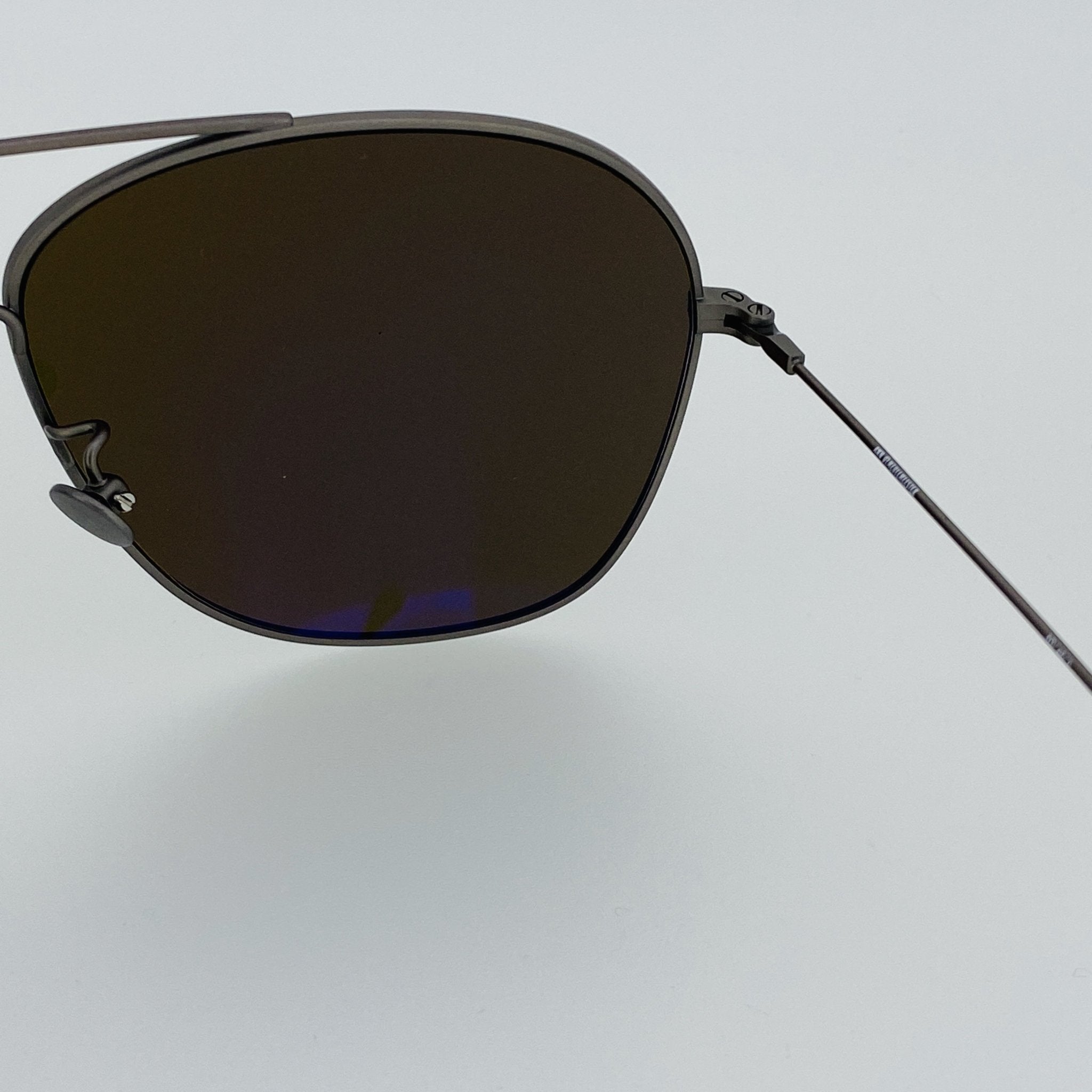 Ann Demeulemeester Men's Sunglasses Antique Silver and Brown AD48C3SUN-GR8 Sunglasses