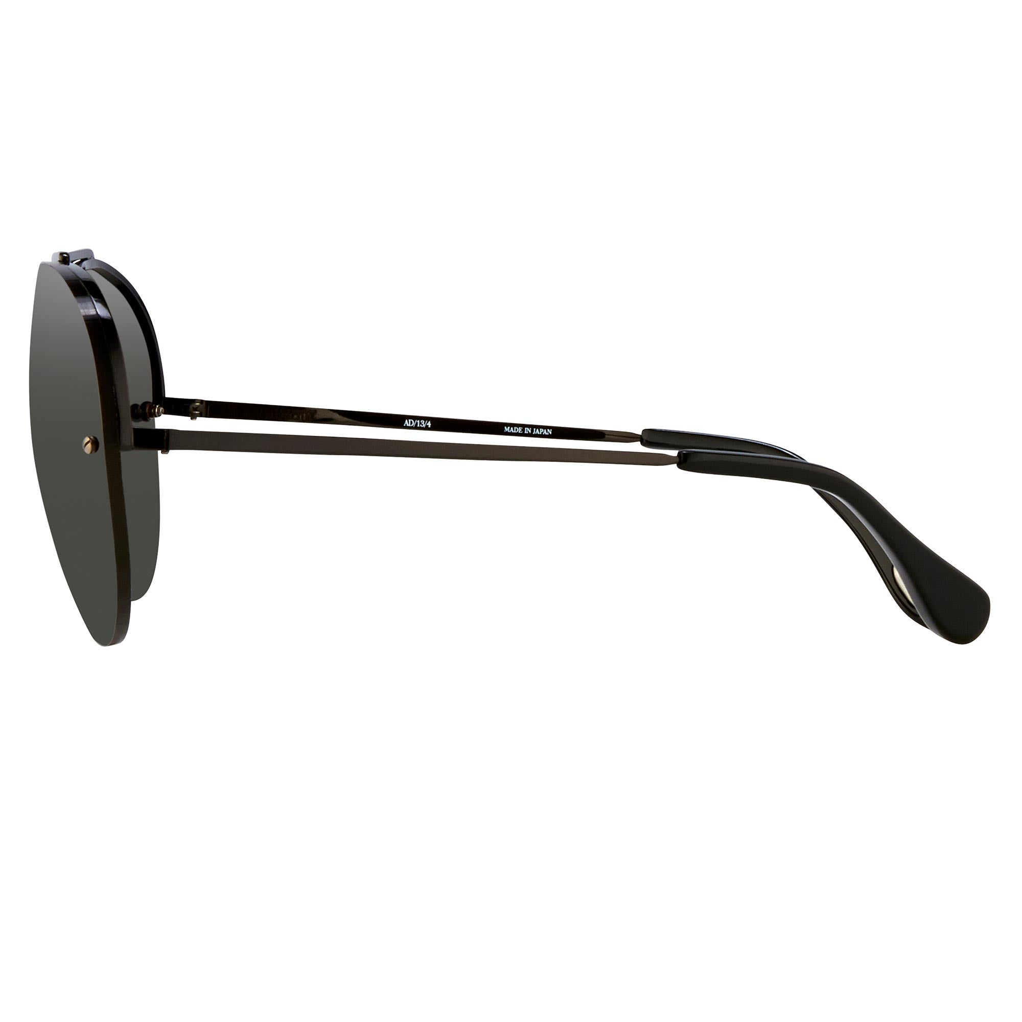 Ann Demeulemeester Men's Sunglasses Black and Grey AD13C4SUN-GR8 Sunglasses