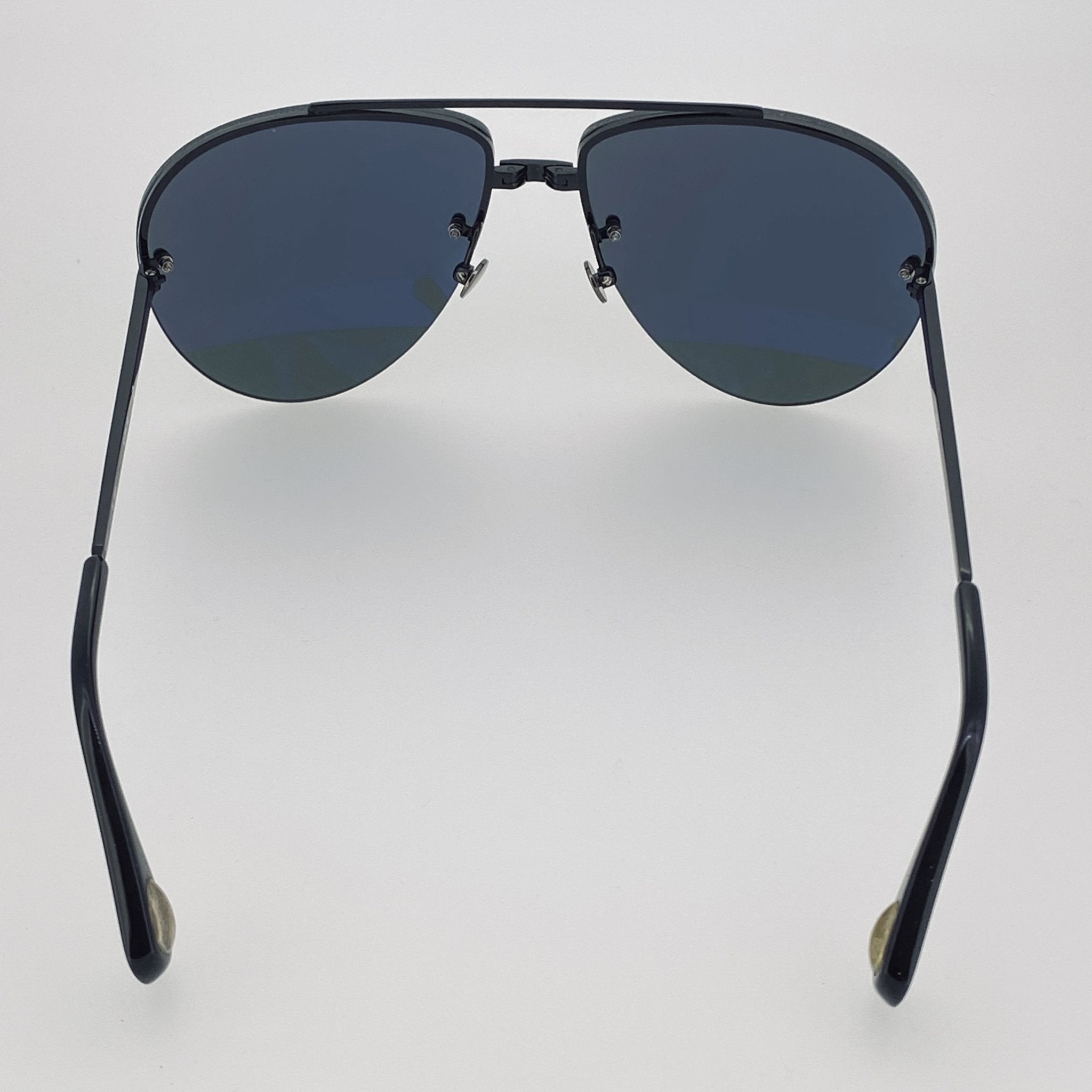 Ann Demeulemeester Men's Sunglasses Black and Grey AD13C4SUN-GR8 Sunglasses