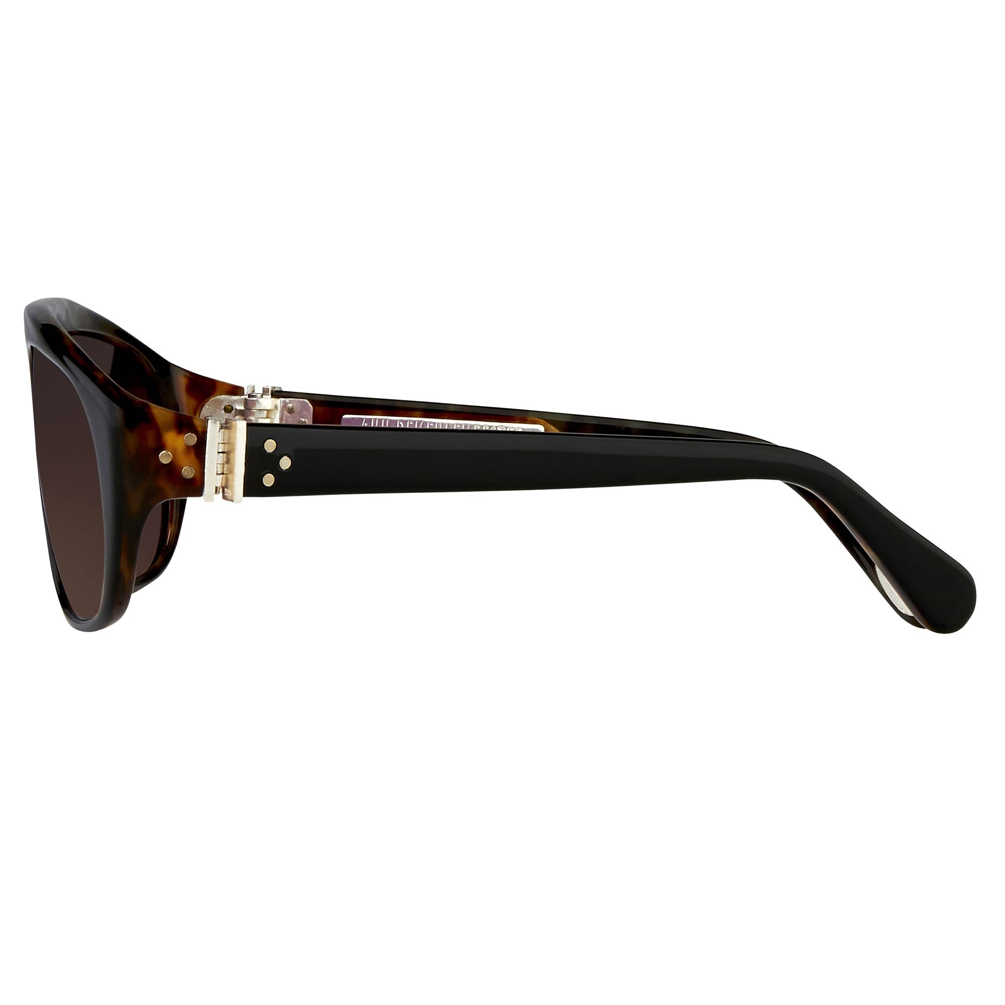 Ann Demeulemeester Sunglasses Flat Top Black and Brown Graduated-GR8 Sunglasses
