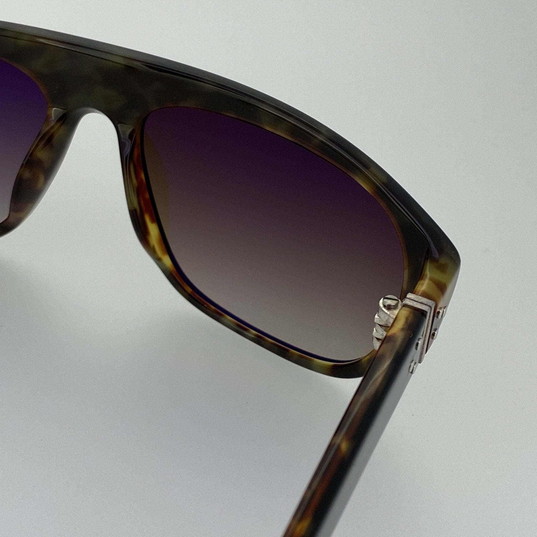 Ann Demeulemeester Sunglasses Flat Top Black and Brown Graduated-GR8 Sunglasses