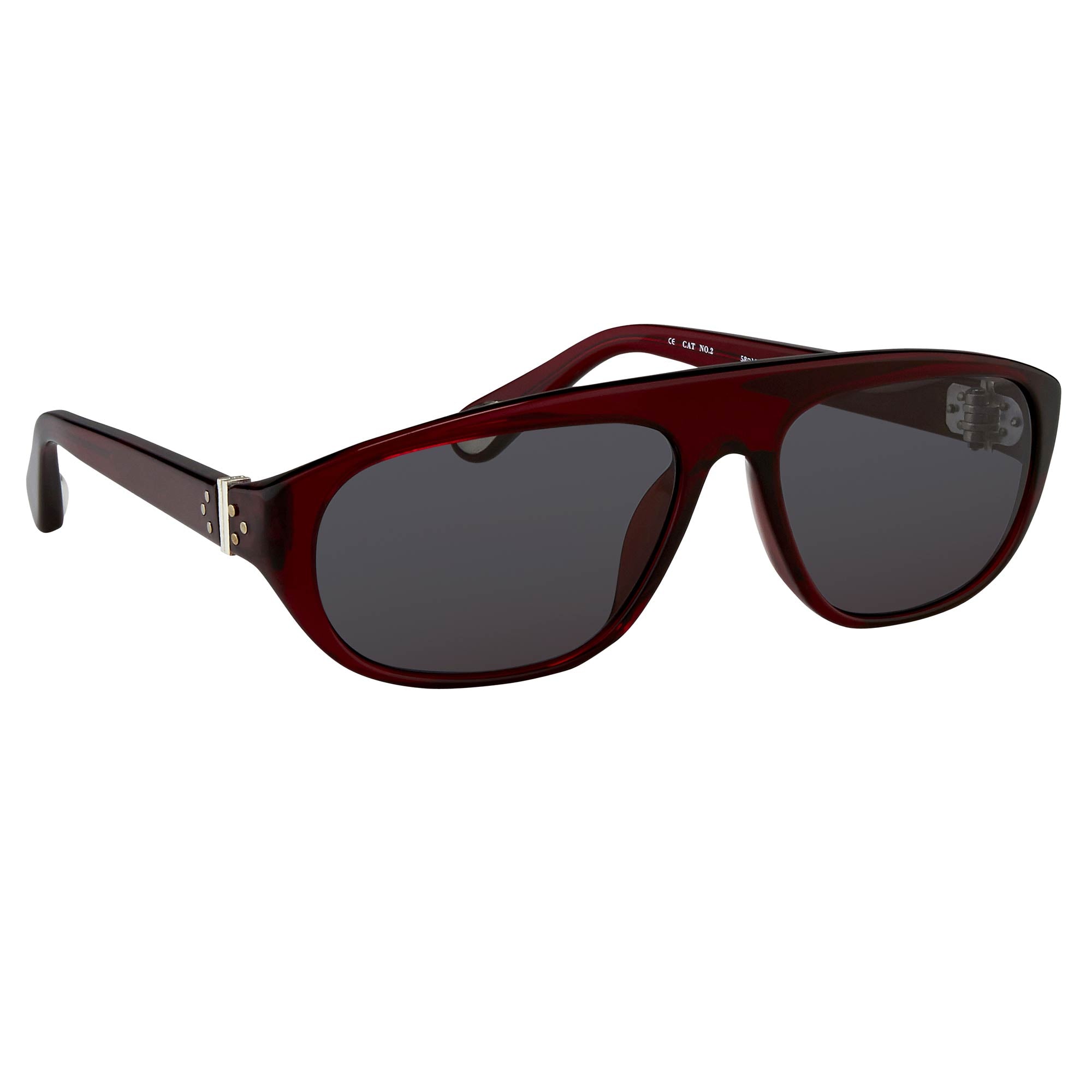 Ann Demeulemeester Men's Sunglasses Flat Top Red and Blue AD1C3SUN-GR8 Sunglasses