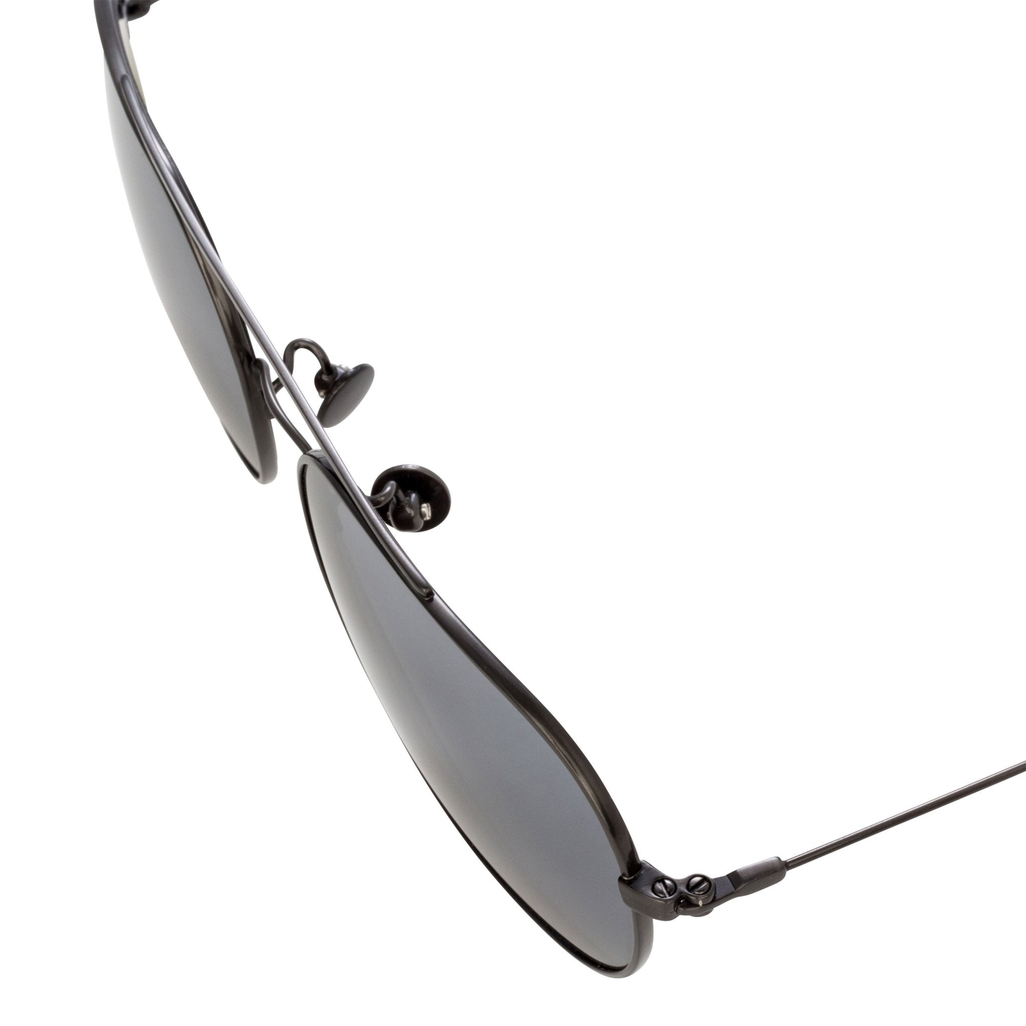 Ann Demeulemeester Sunglasses Brushed Gun Metal Silver 925 Silver with Grey Lenses CAT3 AD63C2SUN - Watches & Crystals