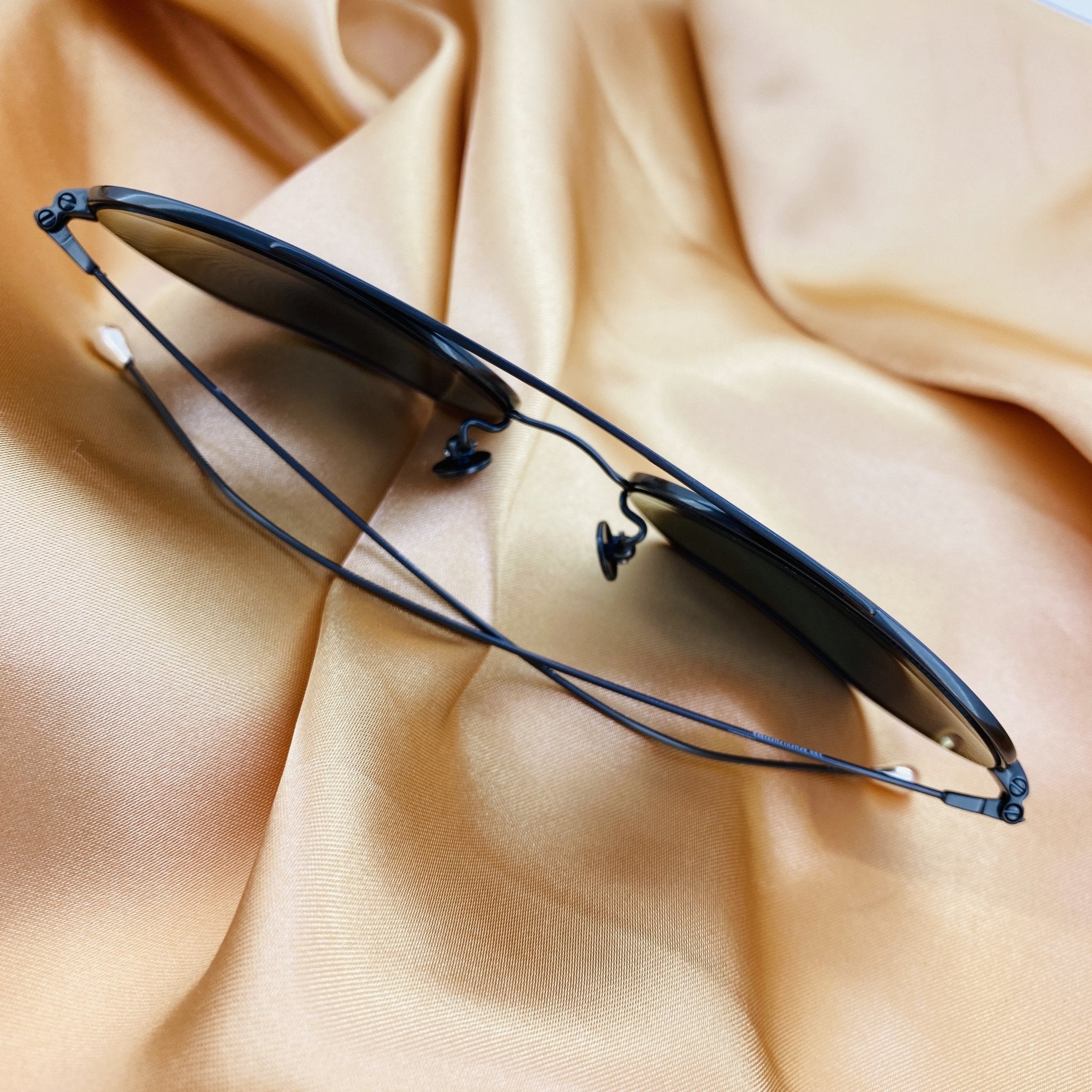 Ann Demeulemeester Sunglasses Round Gun Metal and Grey AD63C2SUN-GR8 Sunglasses