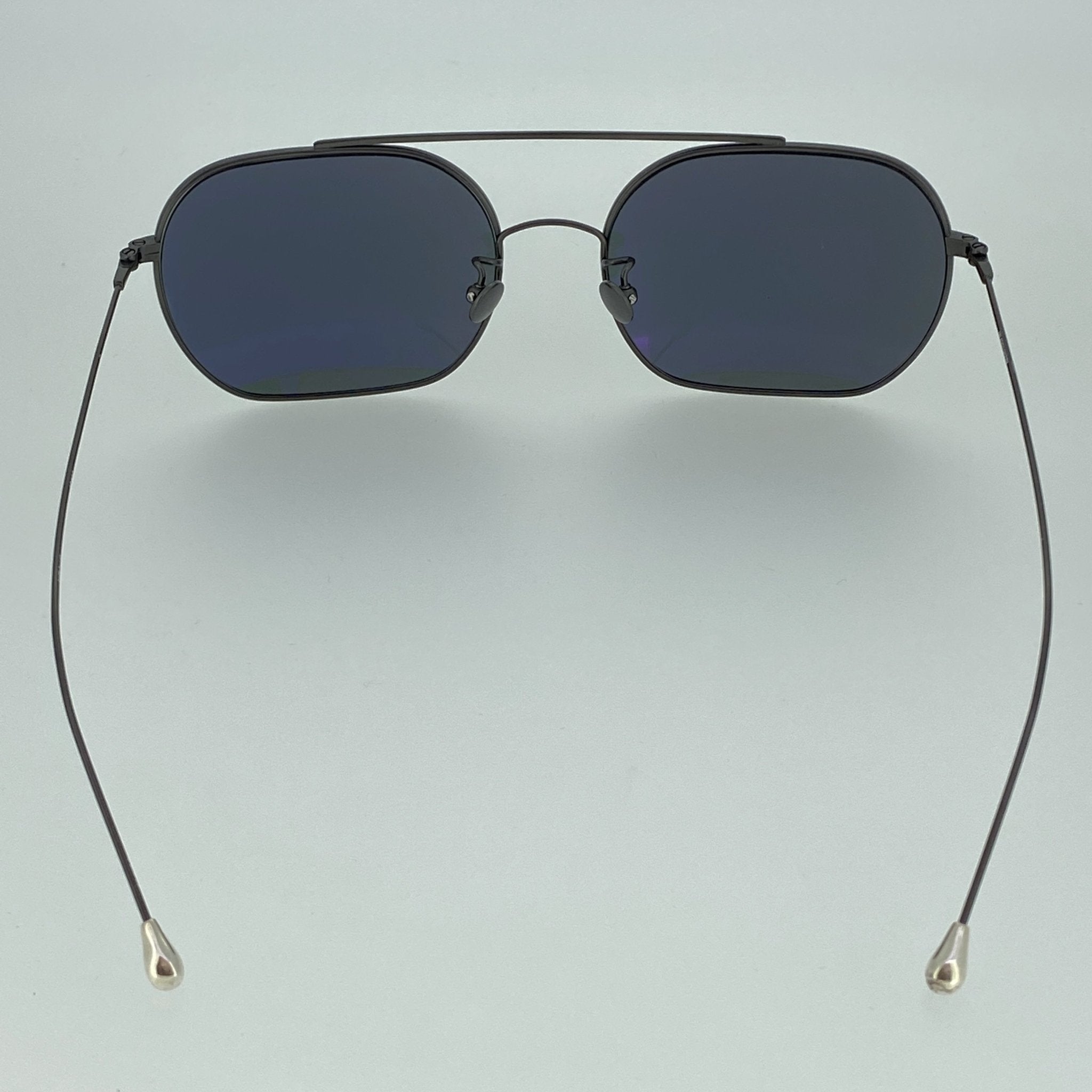 Ann Demeulemeester Sunglasses Round Gun Metal and Grey AD63C2SUN-GR8 Sunglasses