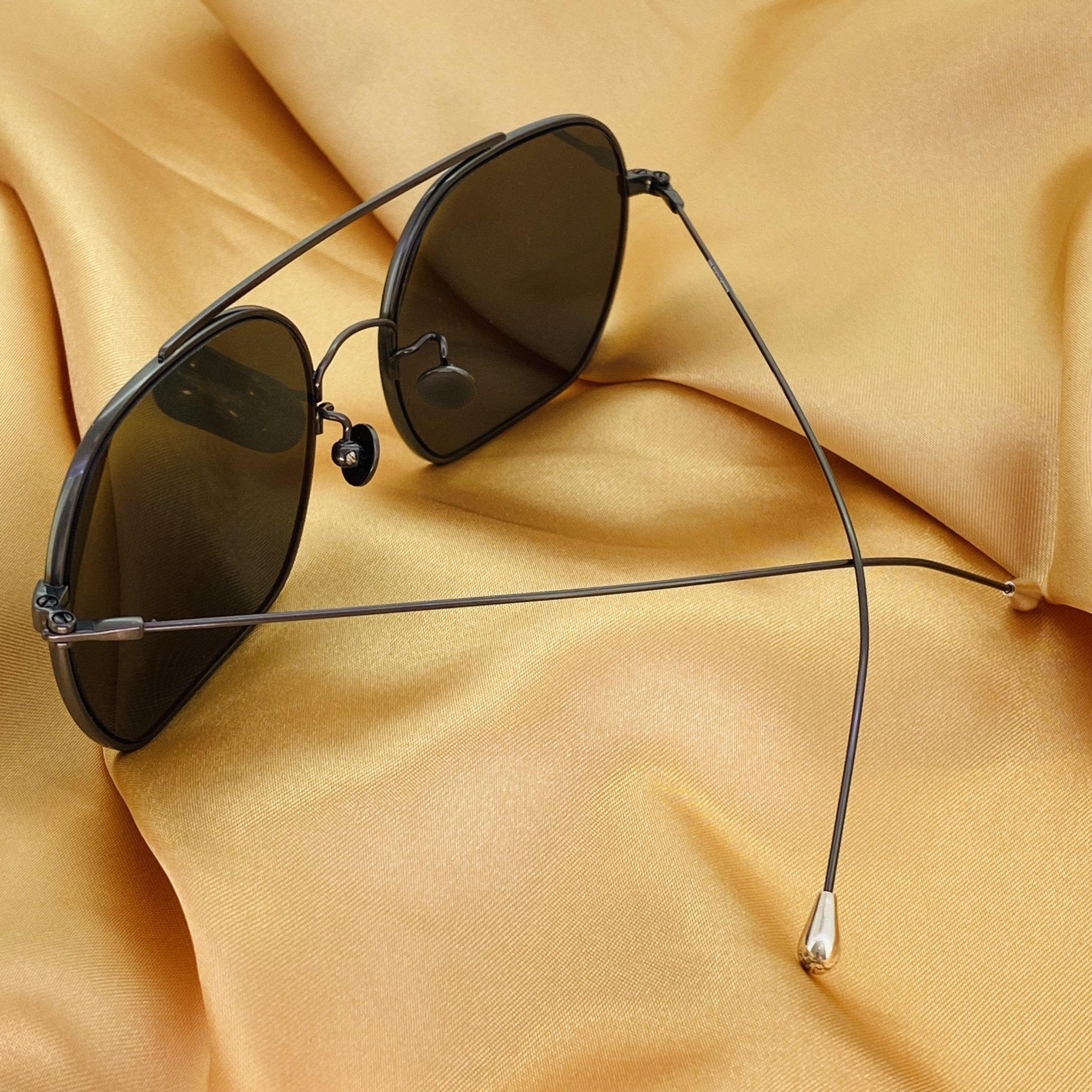 Ann Demeulemeester Sunglasses Round Gun Metal and Grey AD63C2SUN-GR8 Sunglasses