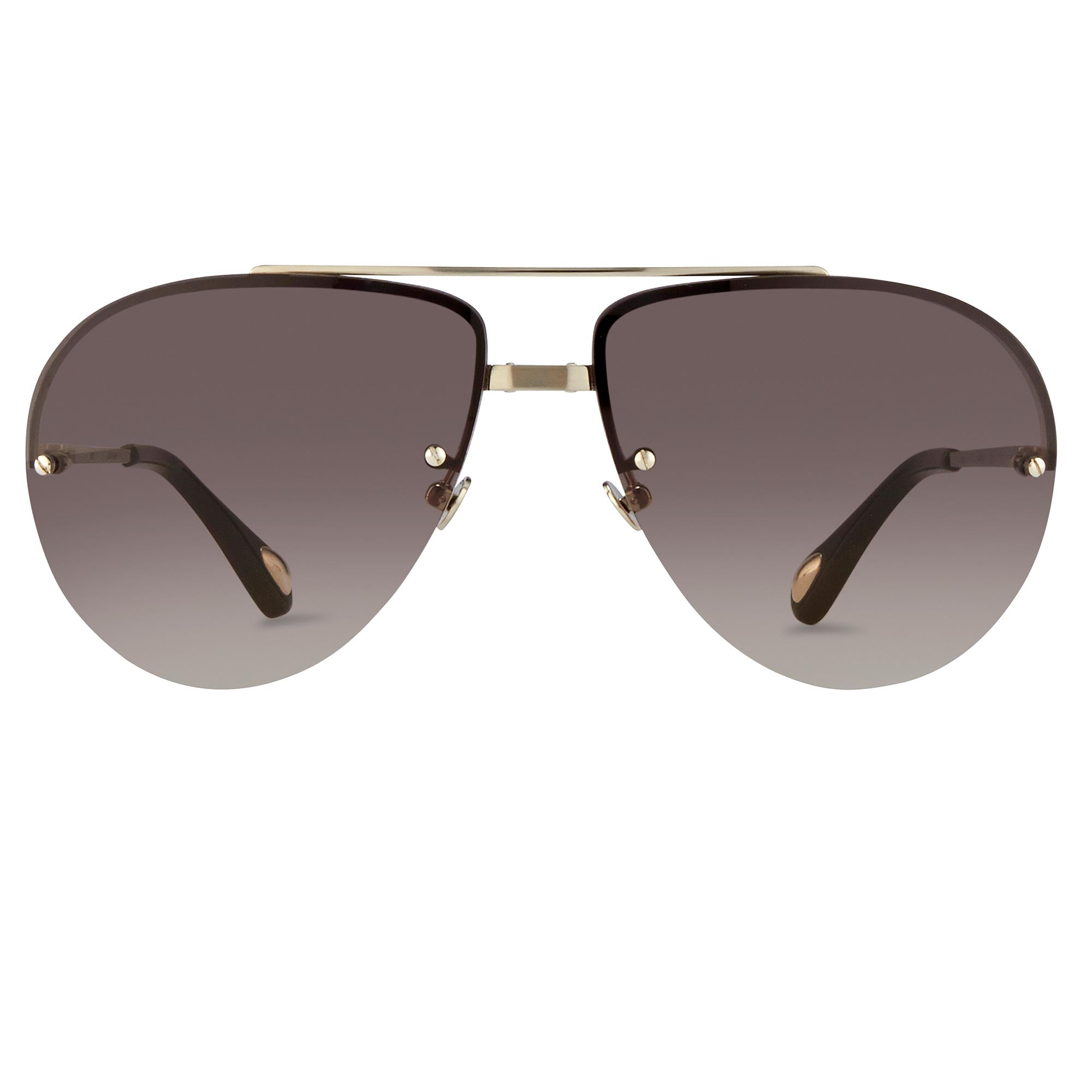 Ann Demeulemeester Men's Sunglasses White Gold and Gray AD13C1SUN-GR8 Sunglasses