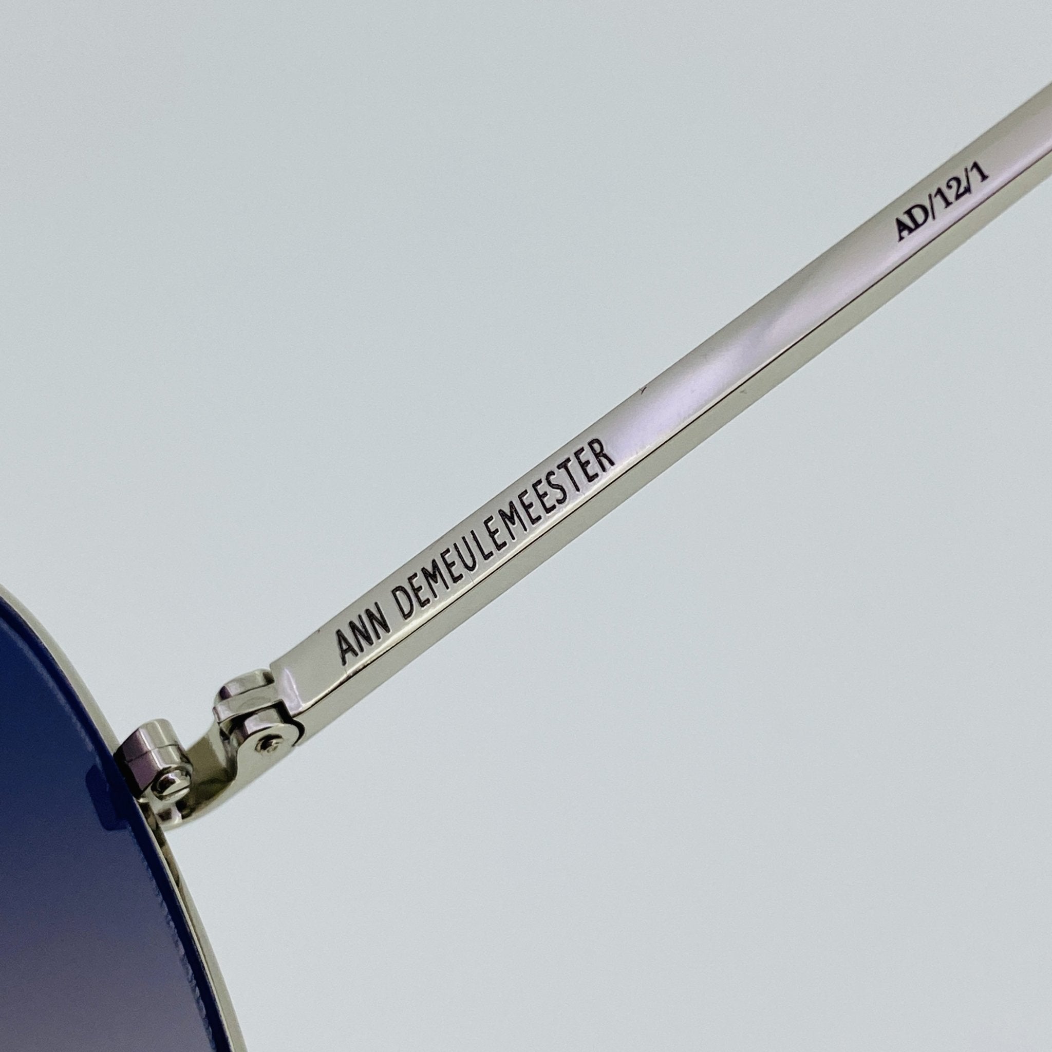 Ann Demeulemeester Men's Sunglasses Silver and Gray AD12C1SUN-GR8 Sunglasses