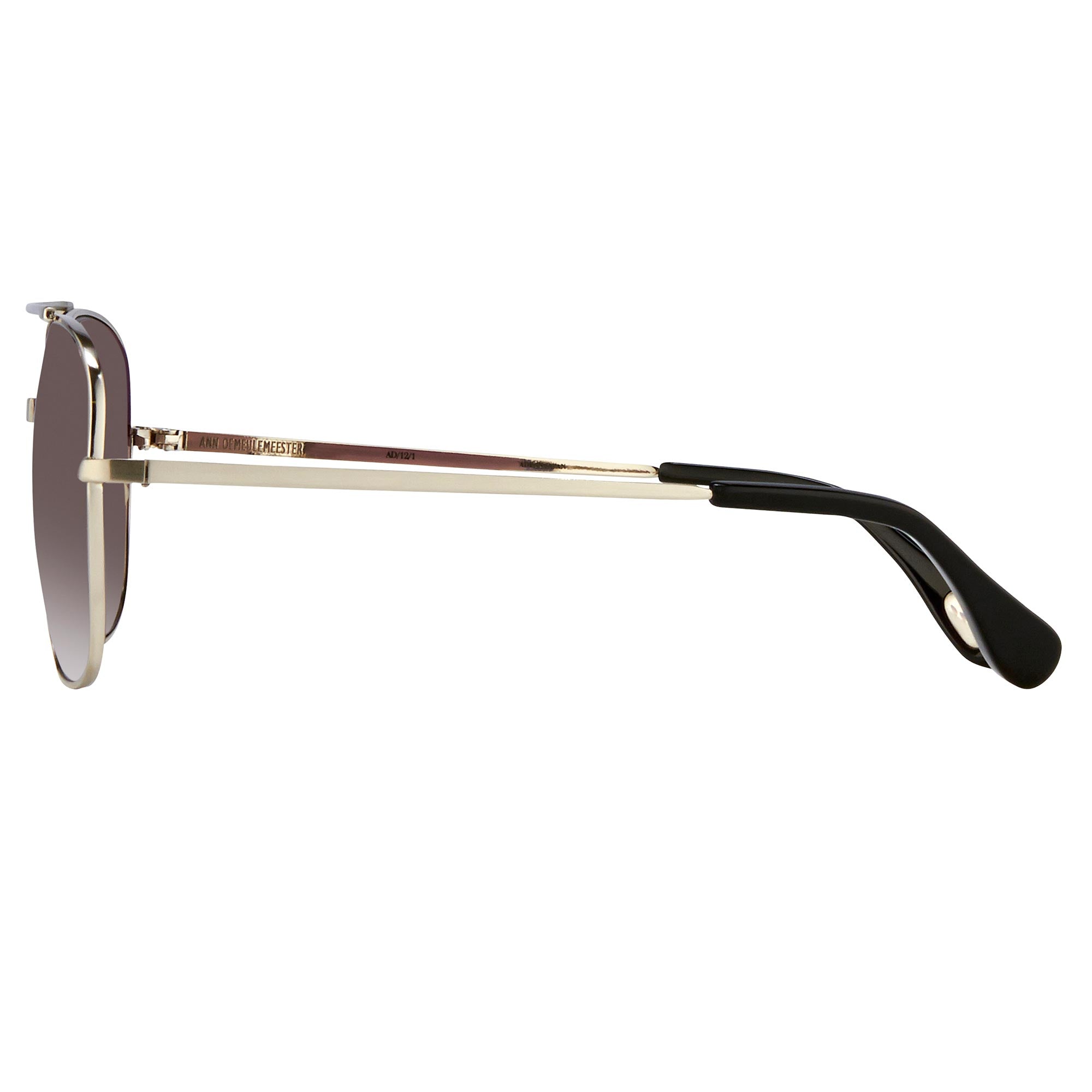 Ann Demeulemeester Men's Sunglasses Silver and Gray AD12C1SUN-GR8 Sunglasses