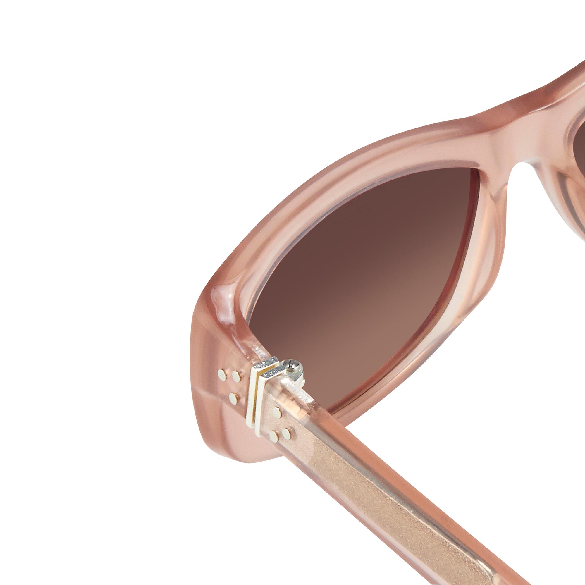 Ann Demeulemeester Sunglasses Cat Eye Blush Pink and Brown-GR8 Sunglasses