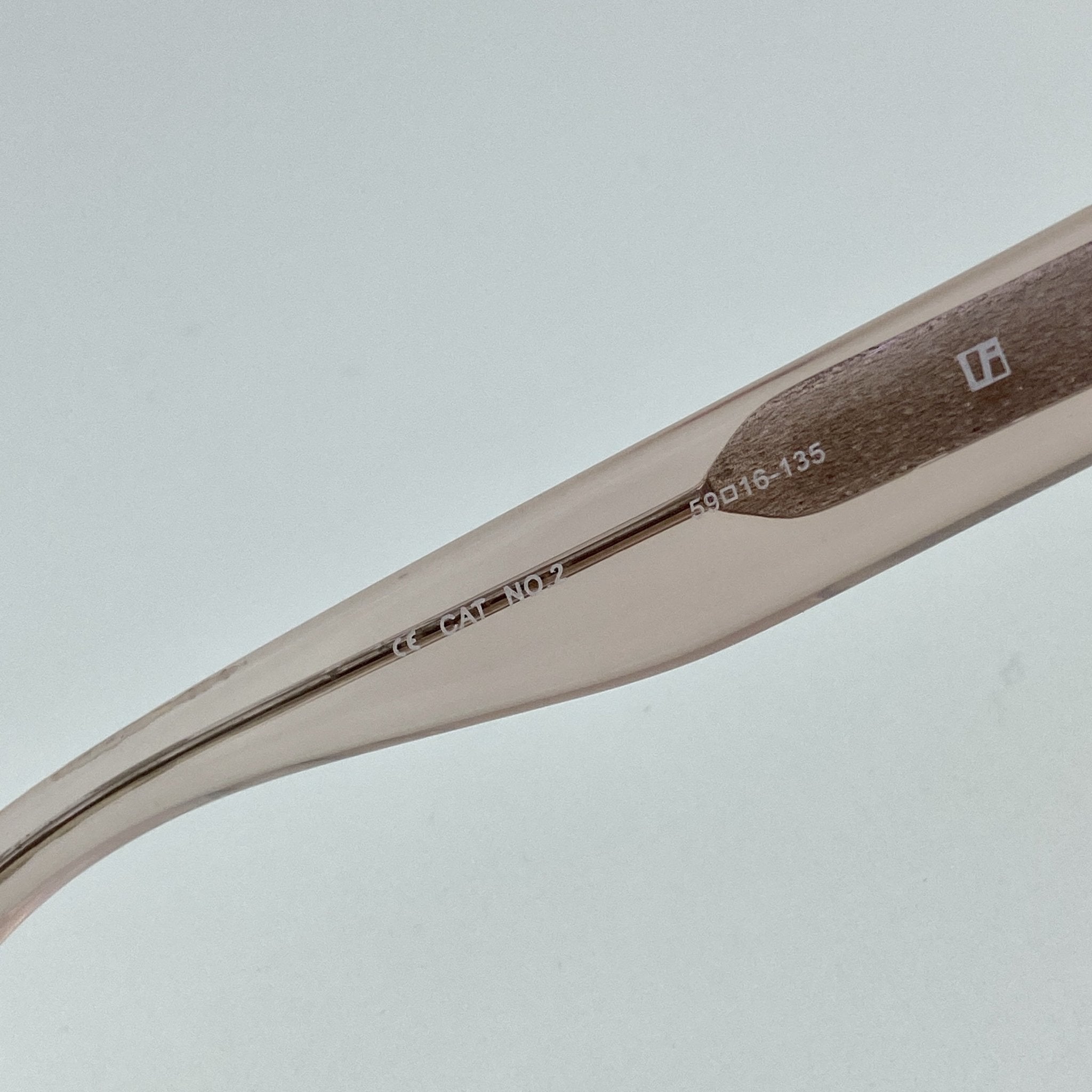 Ann Demeulemeester Sunglasses Cat Eye Blush Pink and Brown-GR8 Sunglasses