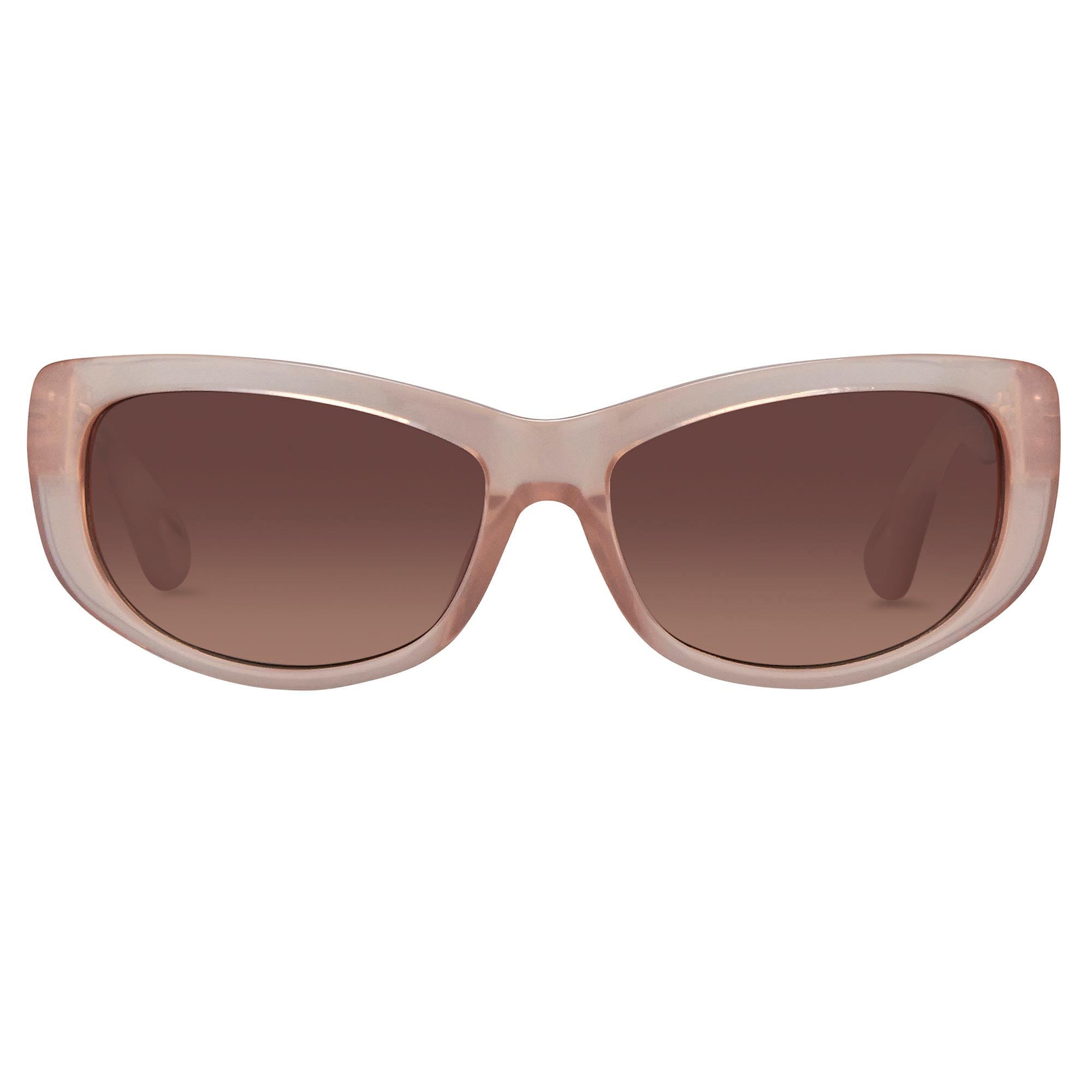 Ann Demeulemeester Sunglasses Cat Eye Blush Pink and Brown-GR8 Sunglasses