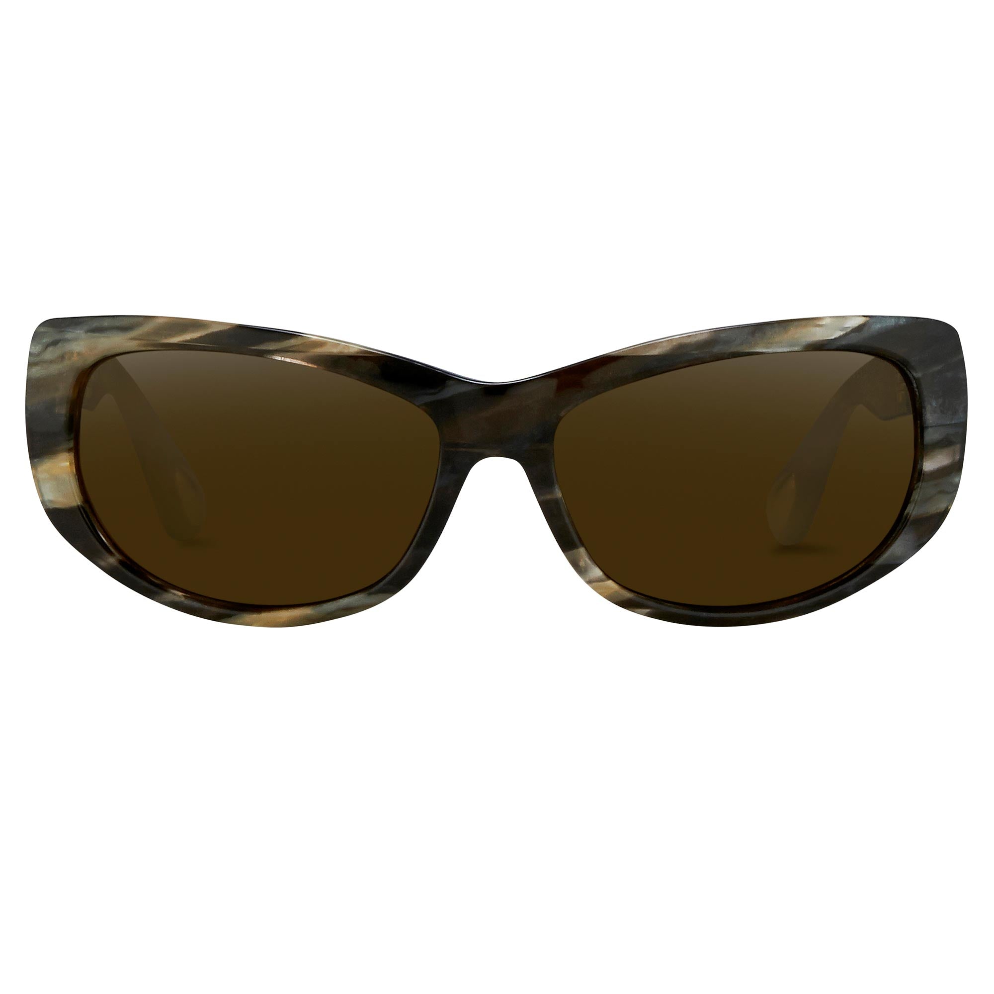 Ann Demeulemeester Ladies Sunglasses Cat Eye Tortoise Shell and Brown AD29C3SUN-GR8 Sunglasses