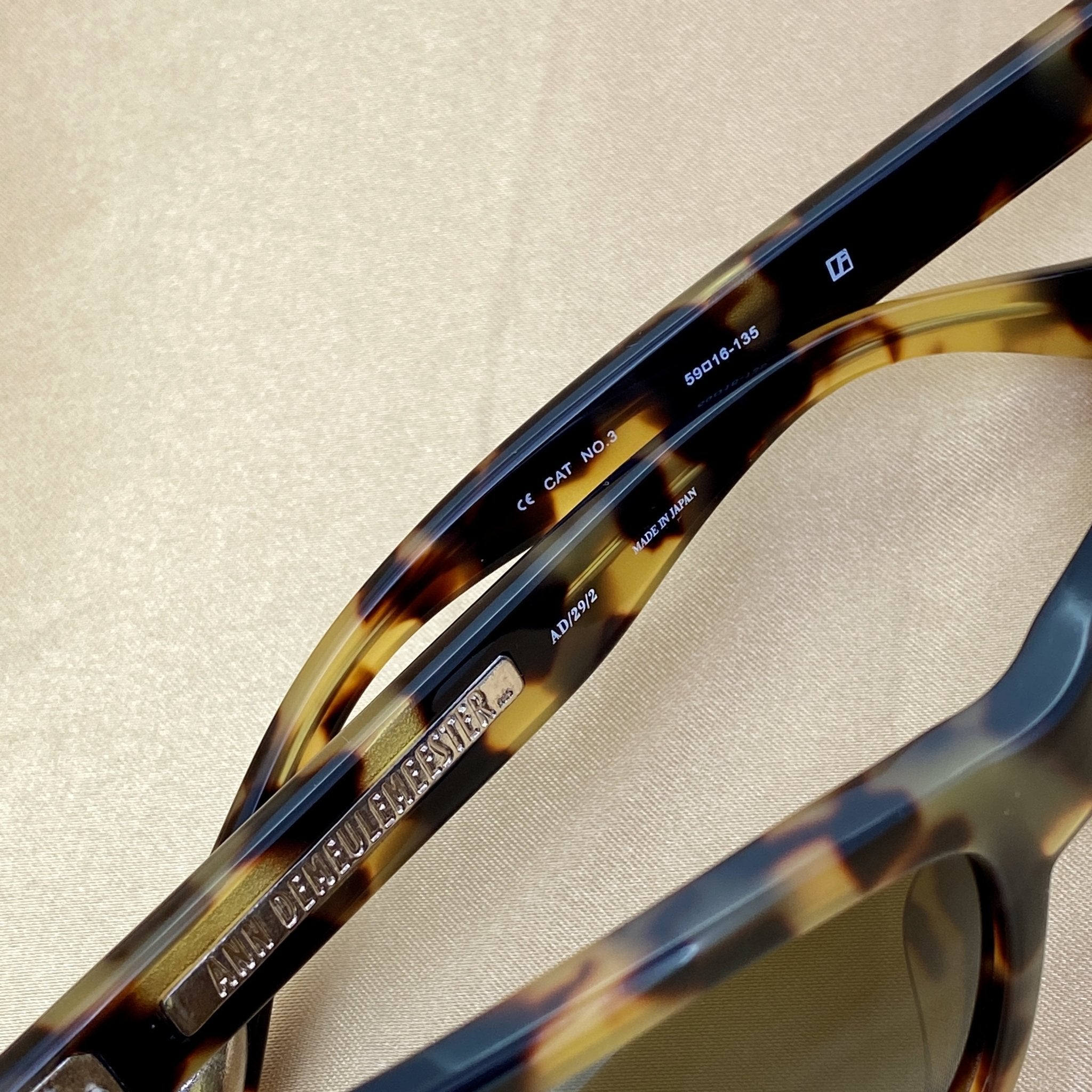 Ann Demeulemeester Ladies Sunglasses Cat Eye Tortoise Shell and Brown AD29C2SUN-GR8 Sunglasses