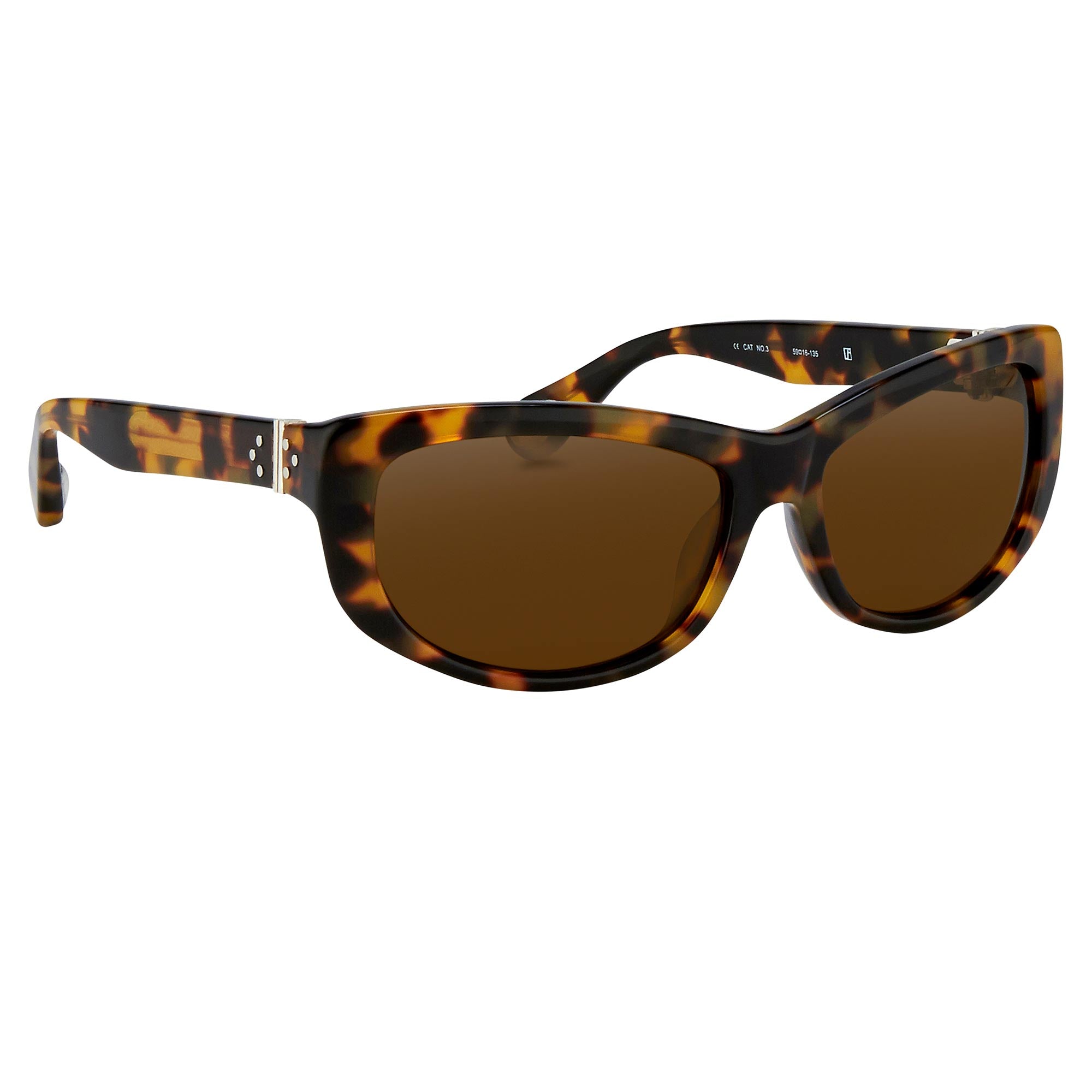 Ann Demeulemeester Ladies Sunglasses Cat Eye Tortoise Shell and Brown AD29C2SUN-GR8 Sunglasses