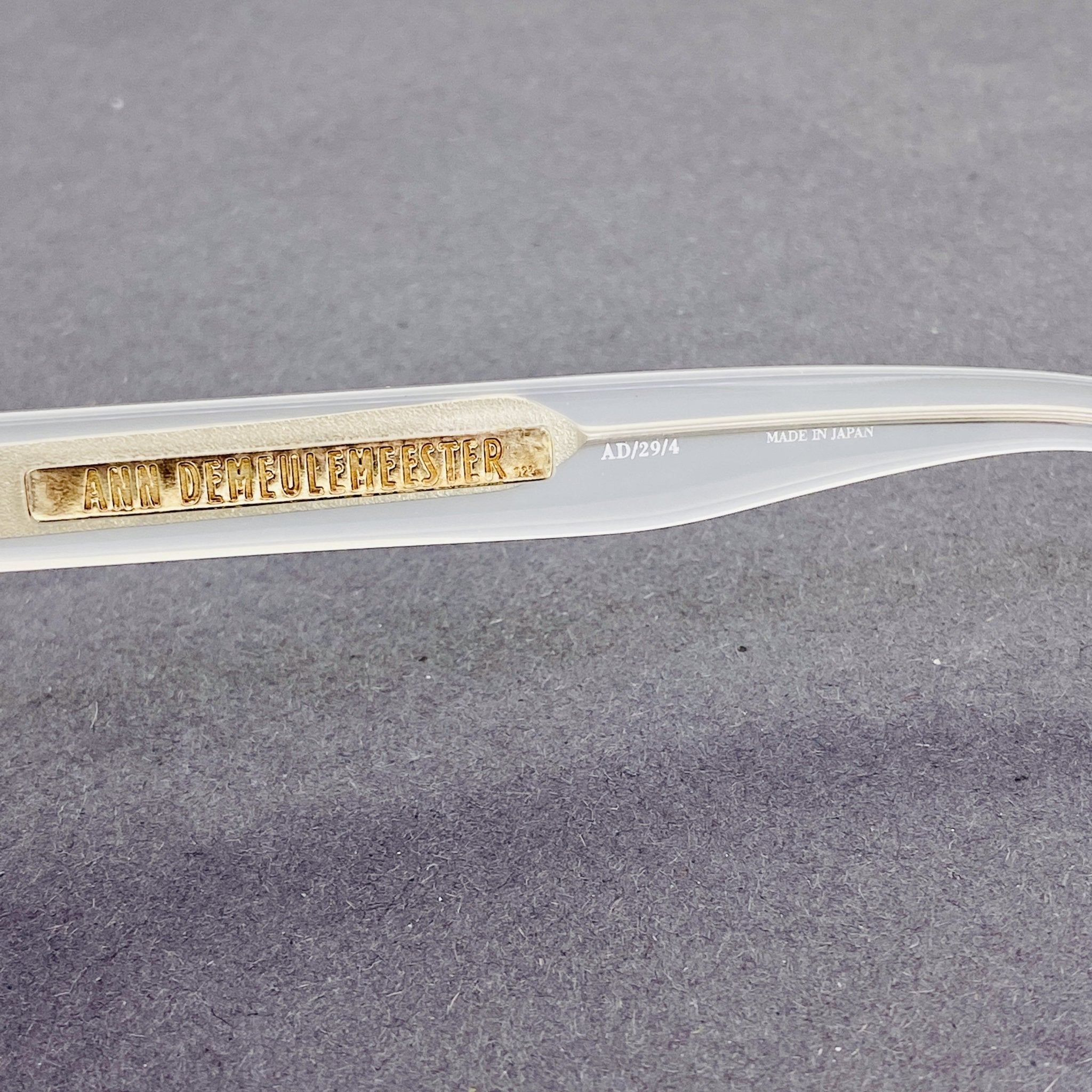 Ann Demeulemeester Ladies Sunglasses Cat Eye White and Grey AD29C4SUN-GR8 Sunglasses