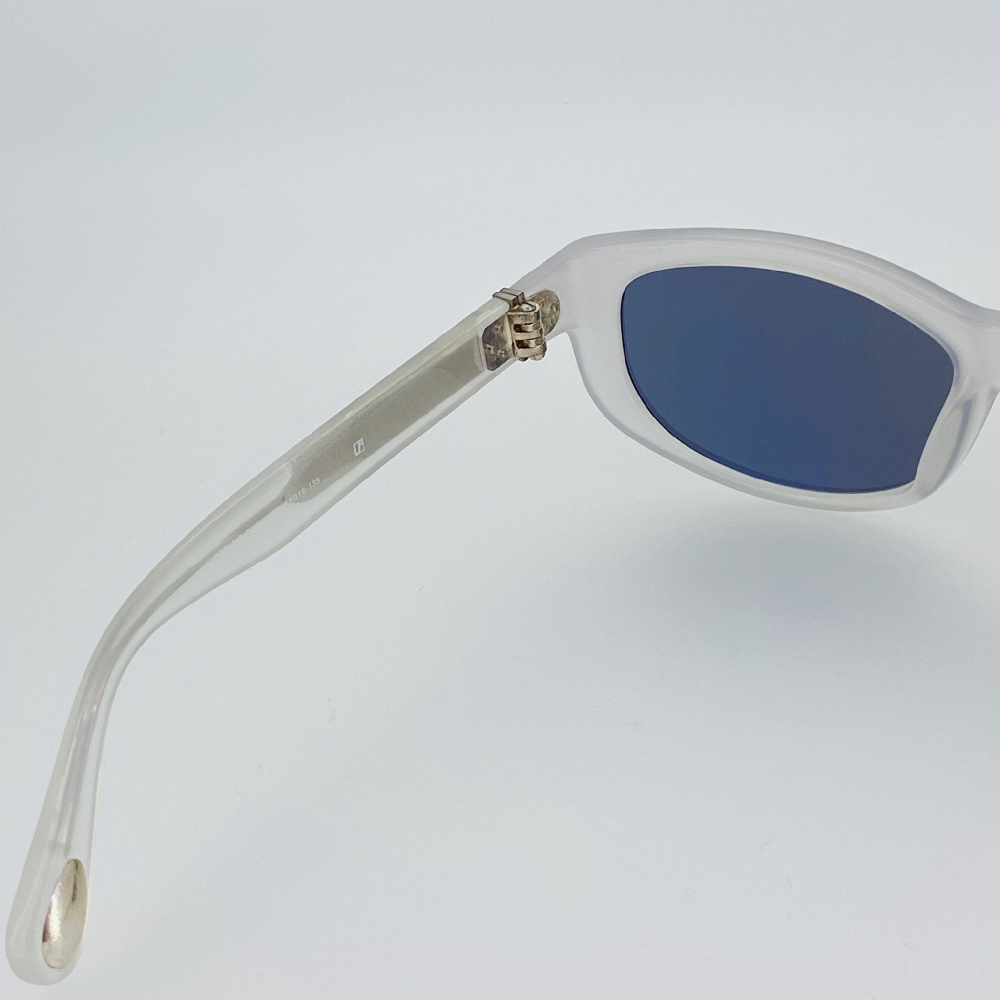 Ann Demeulemeester Ladies Sunglasses Cat Eye White and Grey AD29C4SUN-GR8 Sunglasses