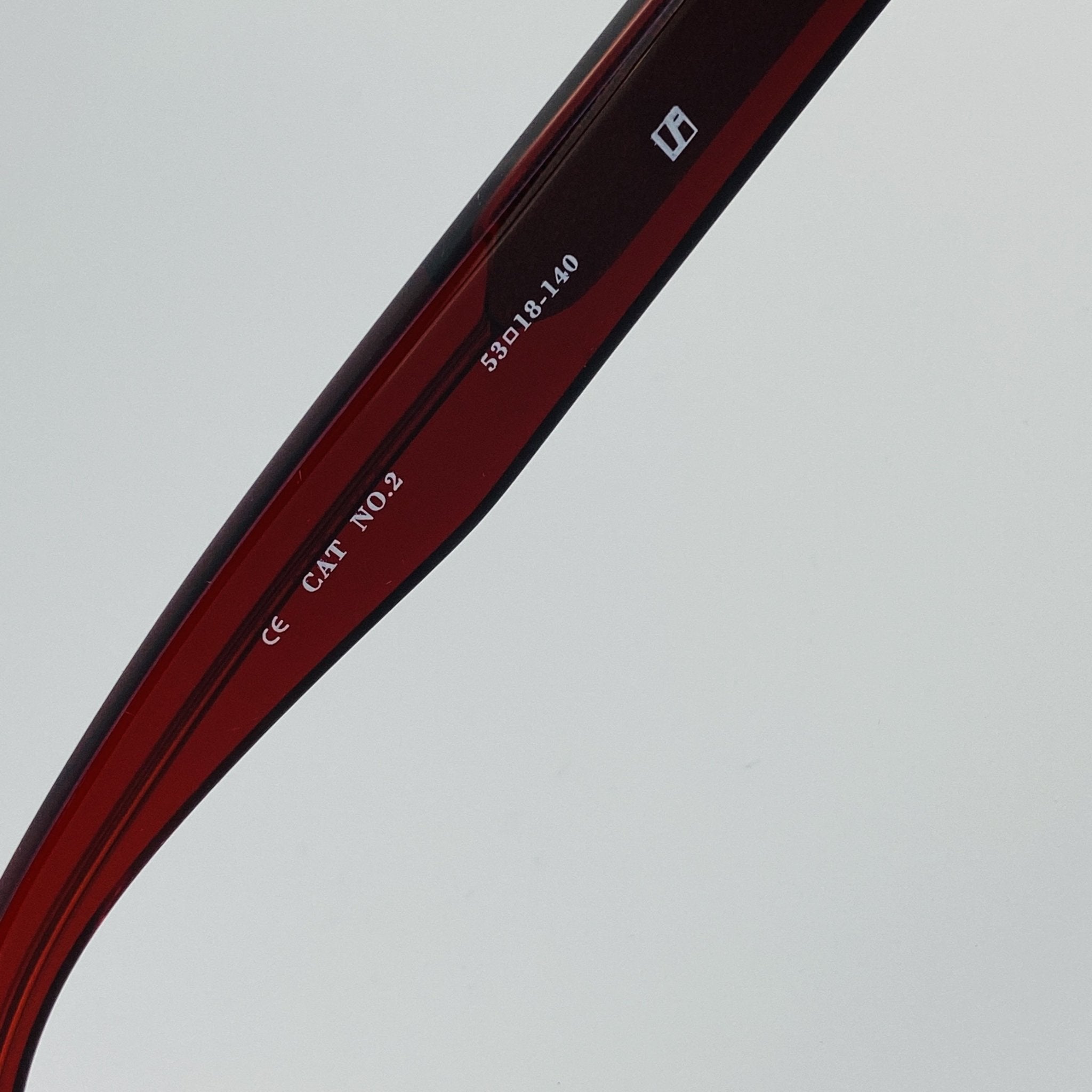 Ann Demeulemeester Sunglasses D-Frame Bordeaux Red and Blue-GR8 Sunglasses