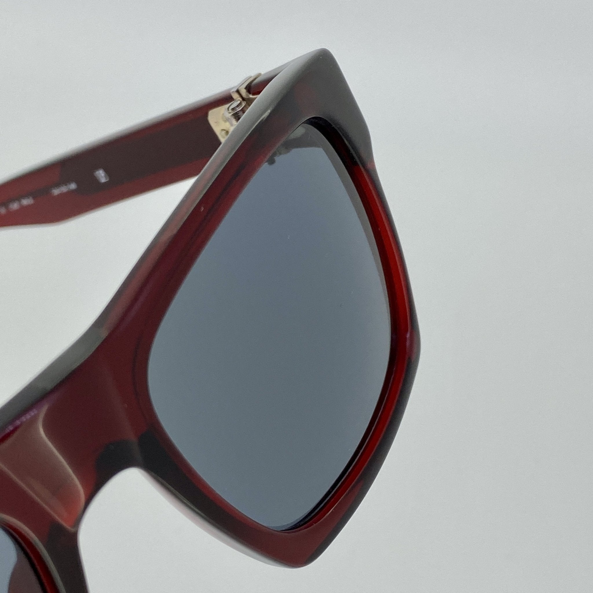 Ann Demeulemeester Sunglasses D-Frame Bordeaux Red and Blue-GR8 Sunglasses