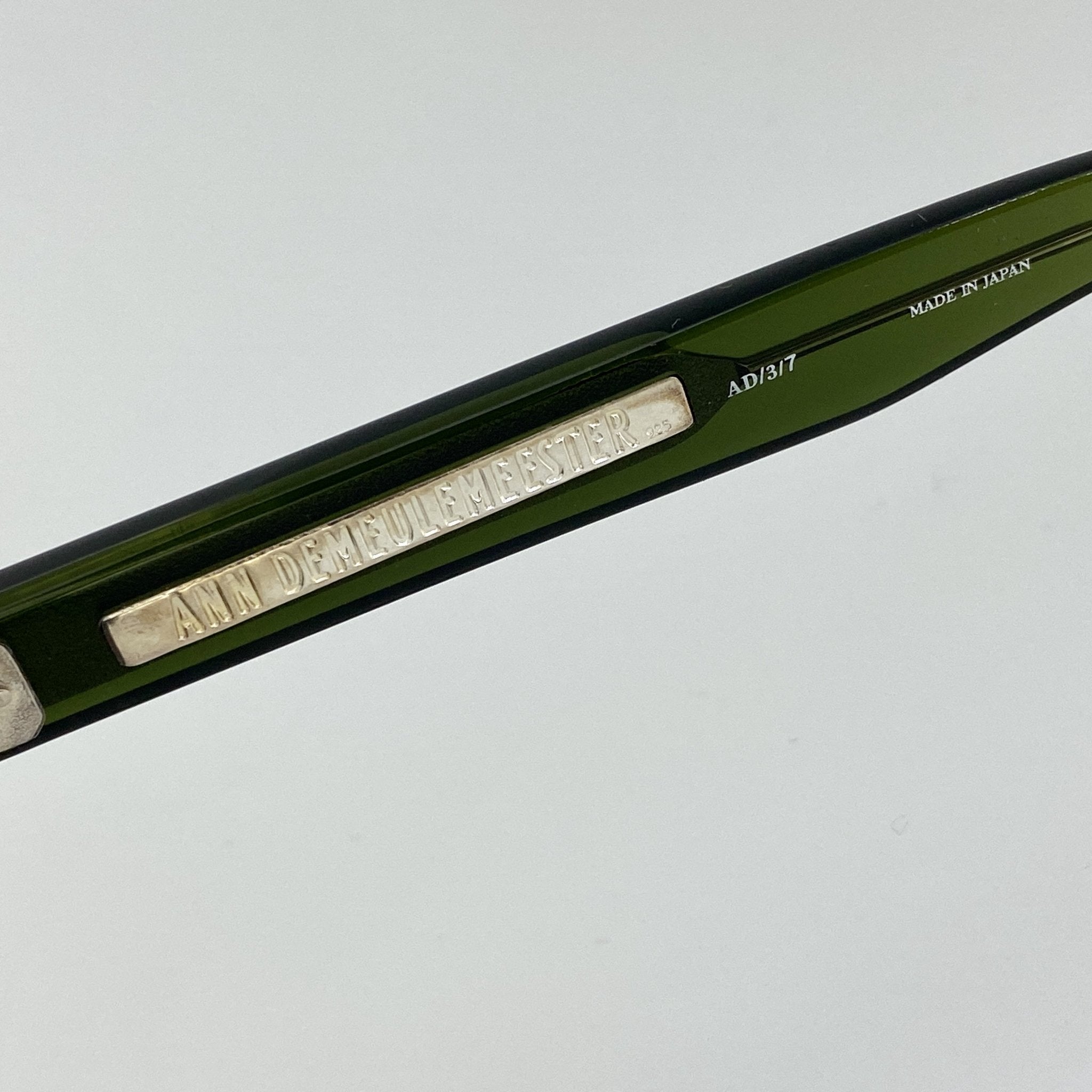 Ann Demeulemeester Sunglasses D-Frame Green and Green Graduated AD3C7SUN-GR8 Sunglasses