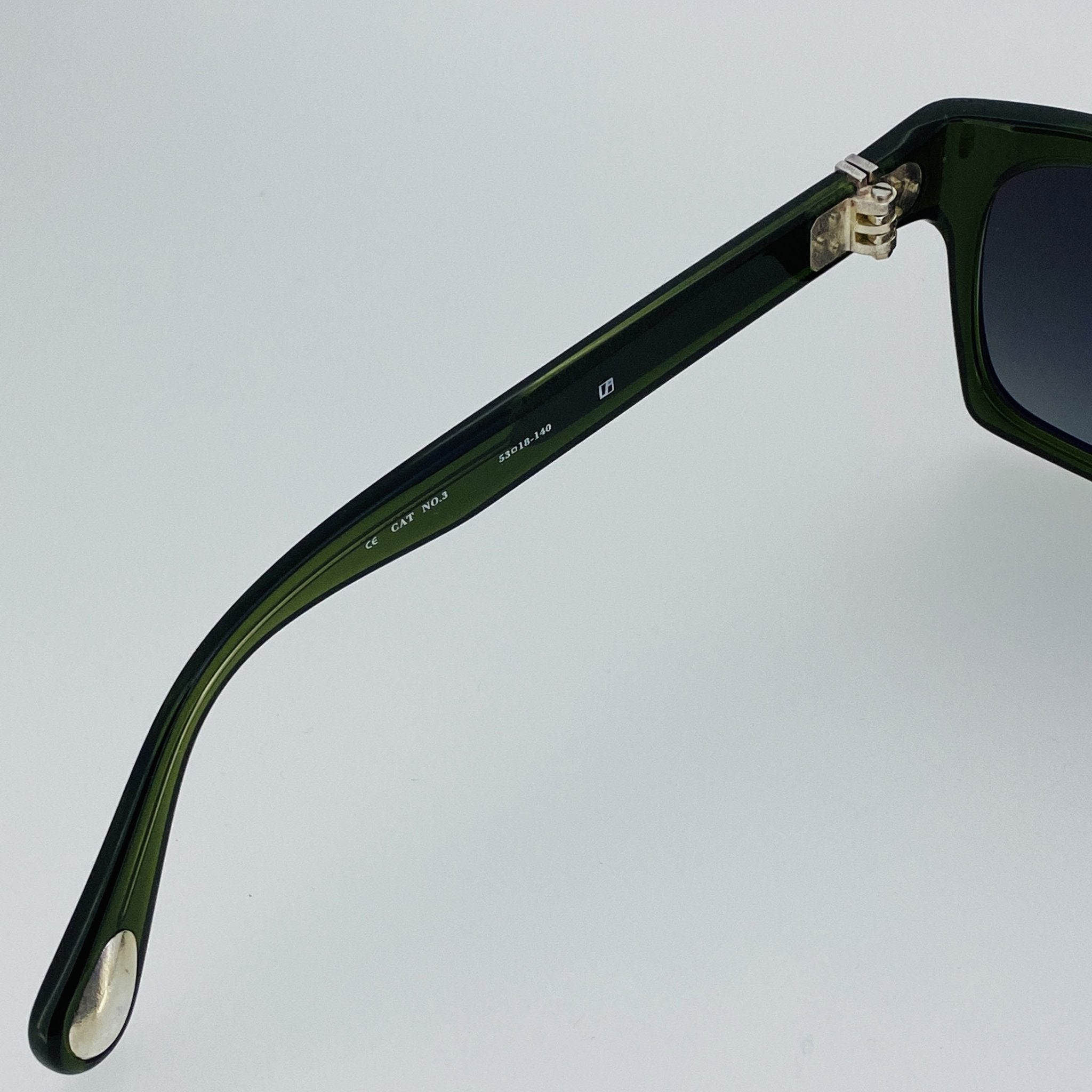 Ann Demeulemeester Sunglasses D-Frame Green and Green Graduated AD3C7SUN-GR8 Sunglasses