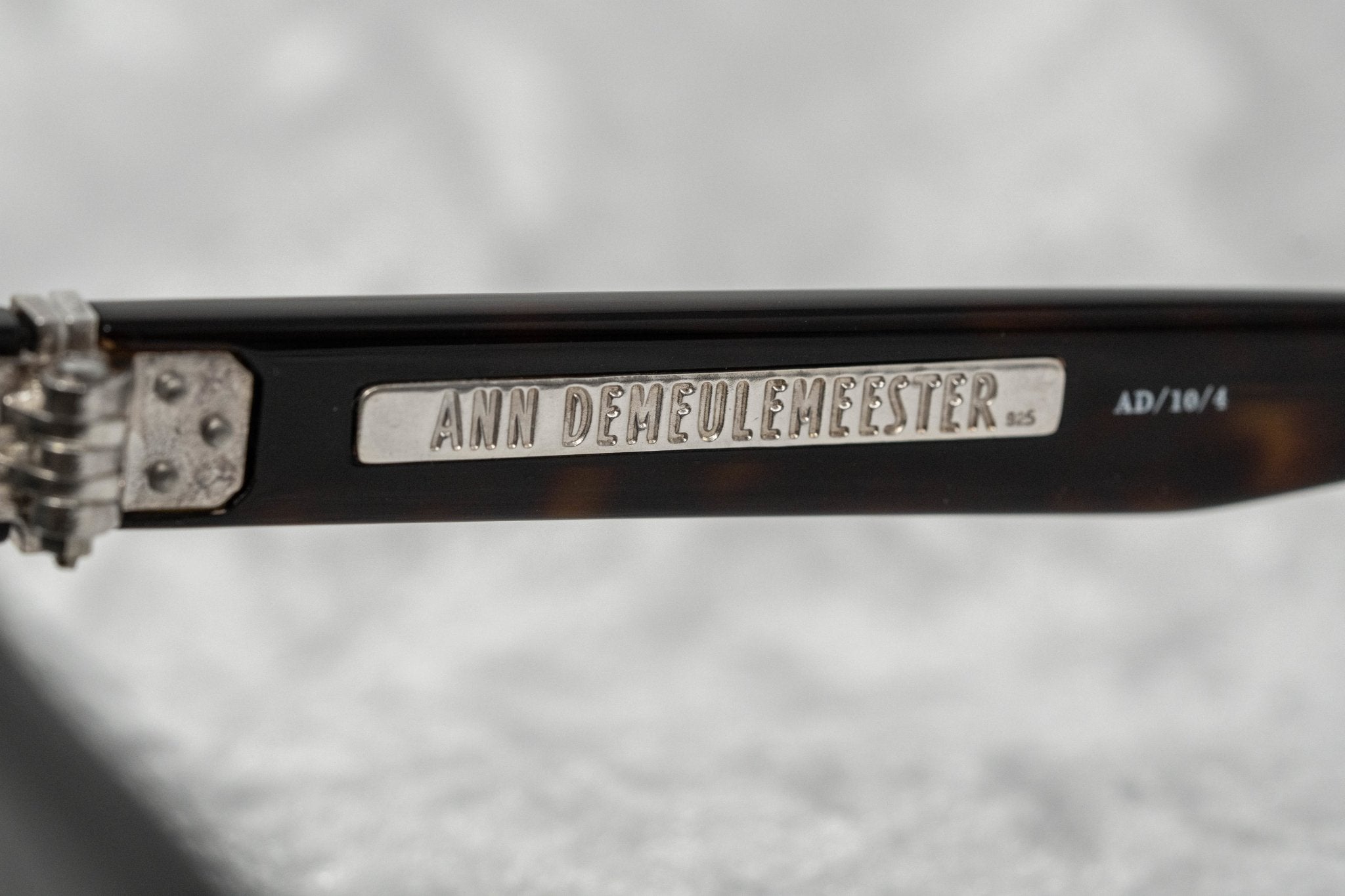 Ann Demeulemeester Sunglasses Flat Top Amber Tortoise Shell and Brown AD10C4SUN-GR8 Sunglasses