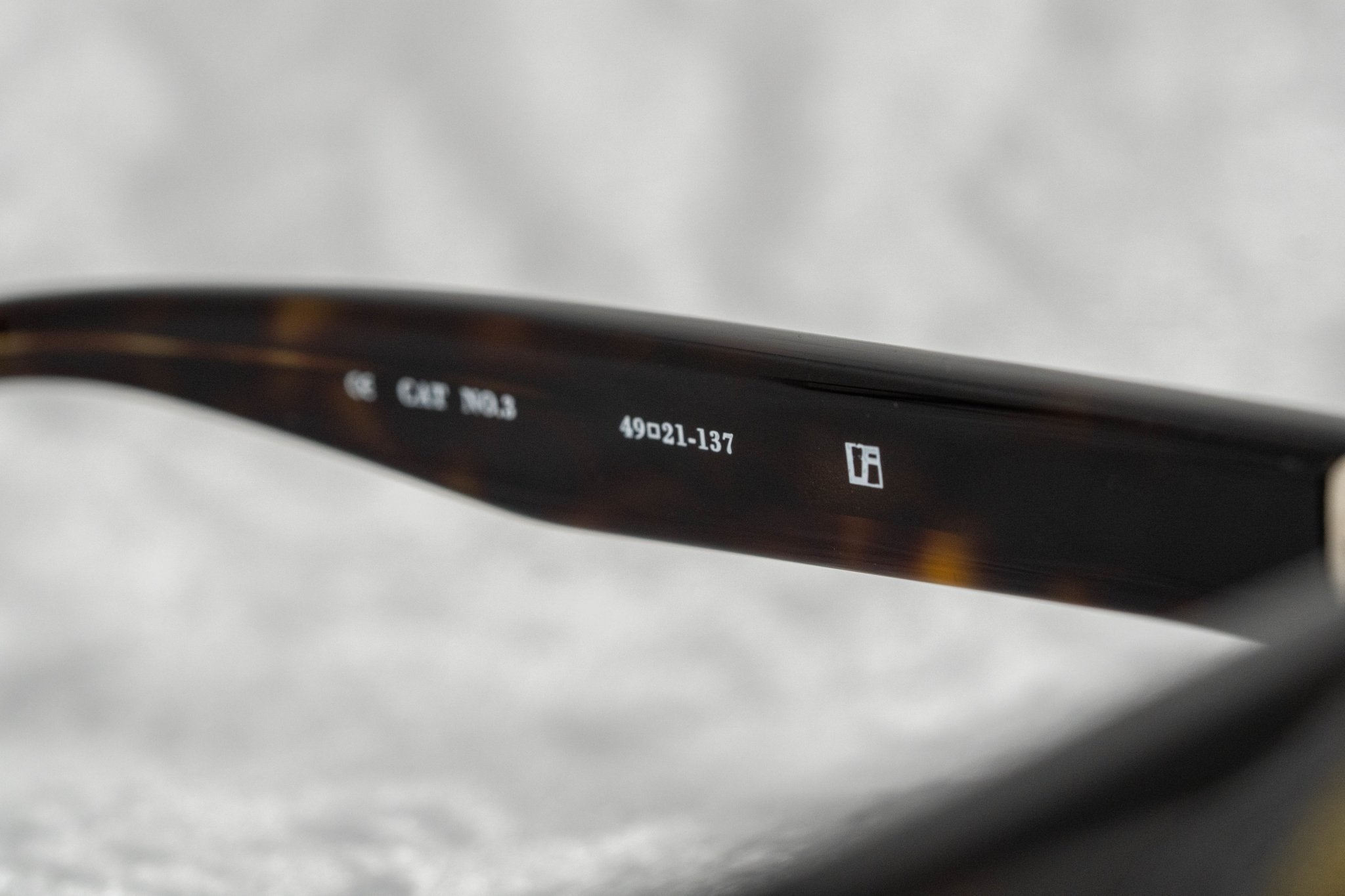 Ann Demeulemeester Sunglasses Flat Top Amber Tortoise Shell and Brown AD10C4SUN-GR8 Sunglasses