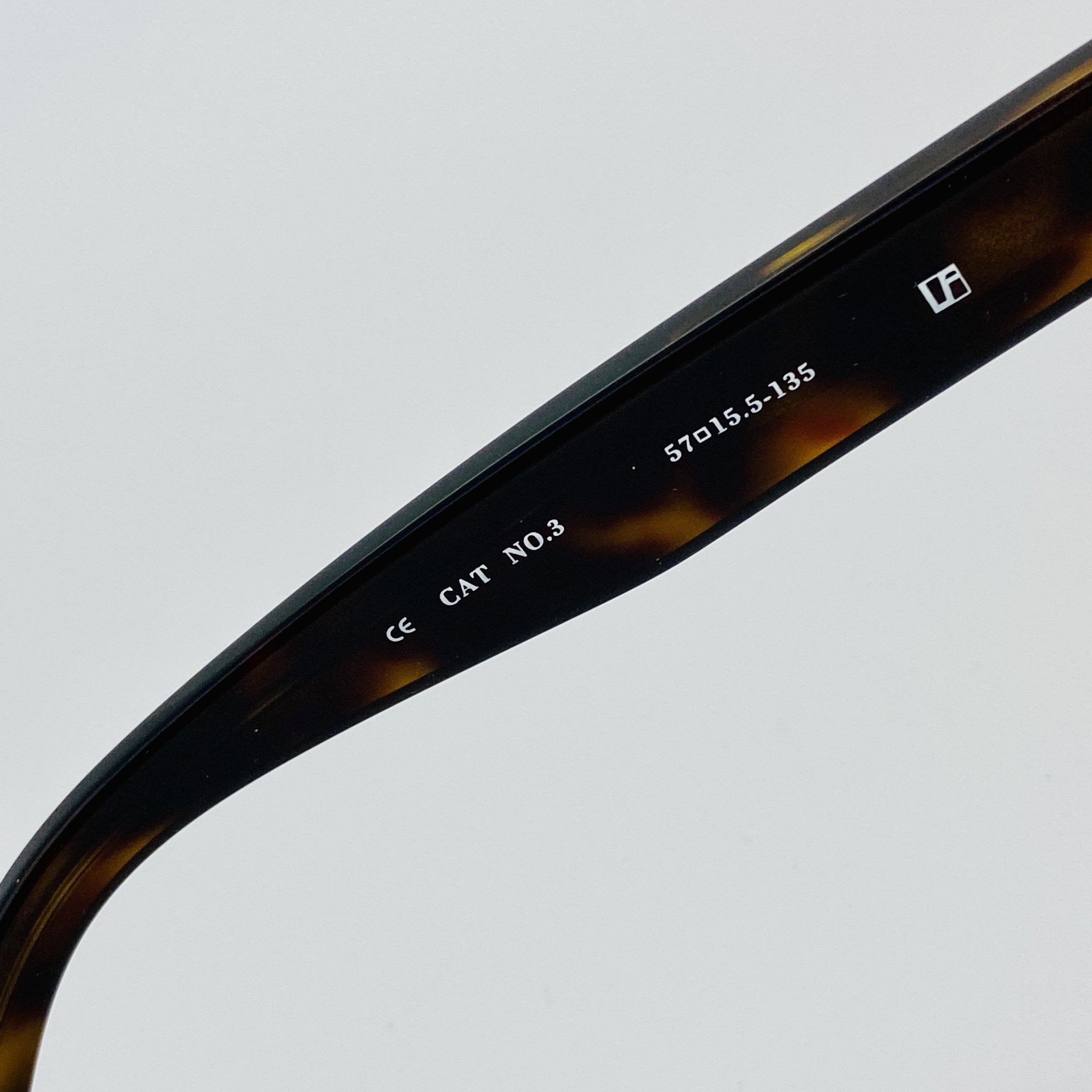 Ann Demeulemeester Men's Sunglasses Flat Top Amber Tortoise and Brown AD2C4SUN-GR8 Sunglasses