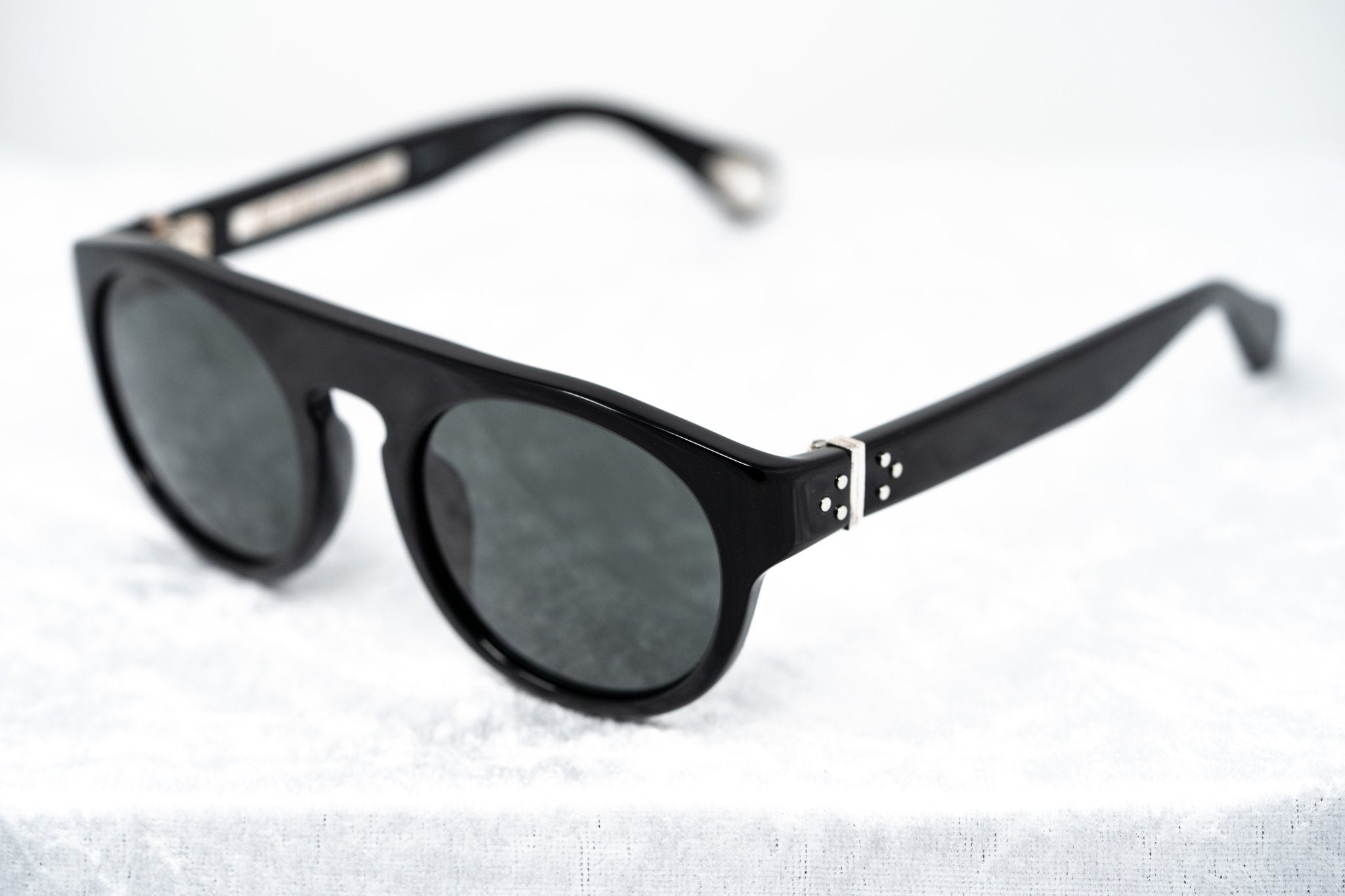 Ann Demeulemeester Sunglasses Flat Top Black and Grey Gradient AD10C1SUN-GR8 Sunglasses